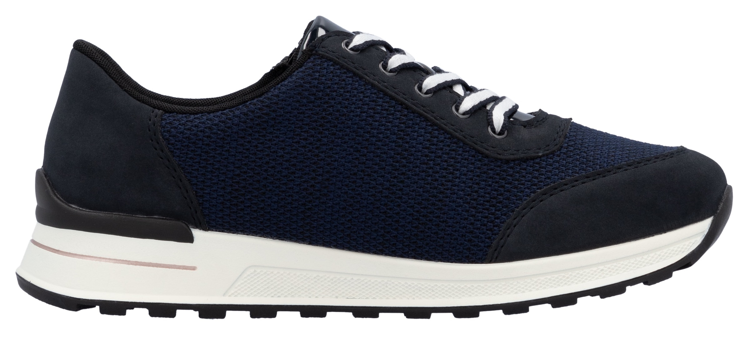 Rieker Sneaker  , Freizeitschuh, Halbschuh, Schnürschuh im Materialmix