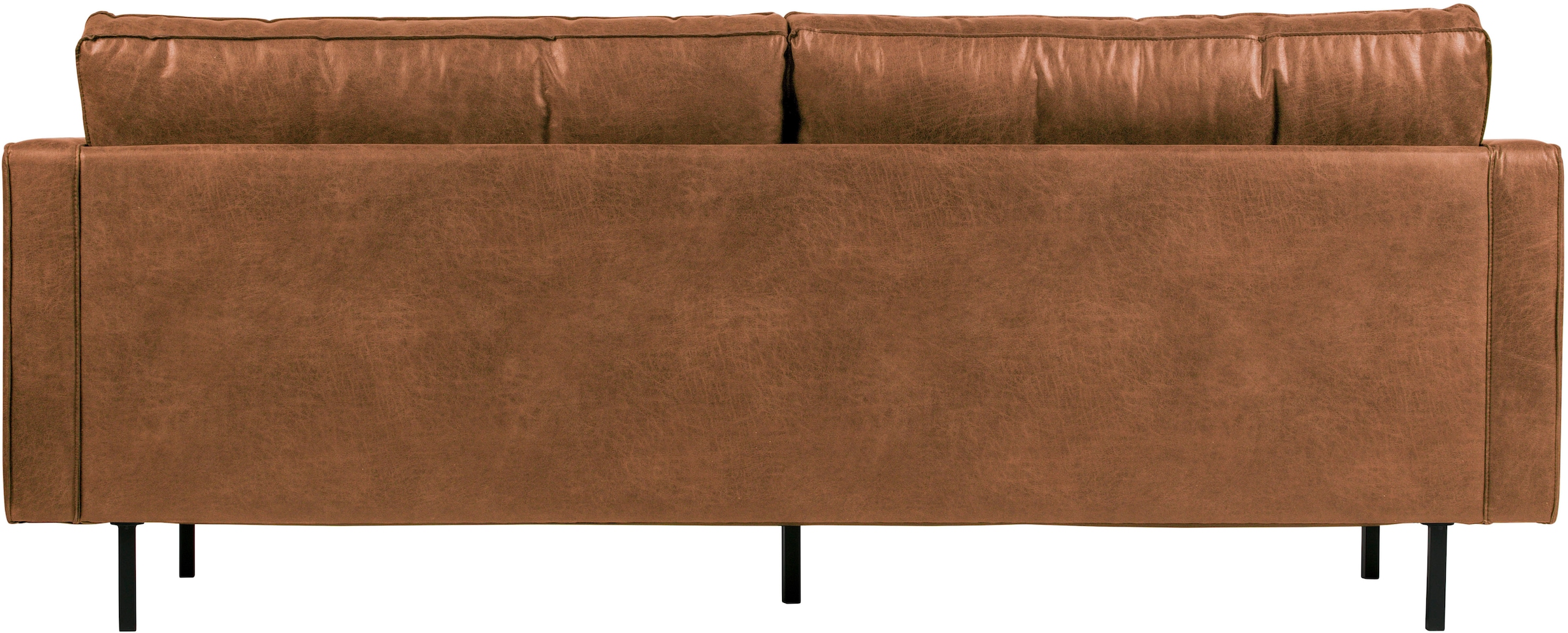 WOOOD 2,5-Sitzer »Rodeo Classic Recycling-Lederfaser-Verbundstoff H 83 x B 230 x T 88 cm« Tragkraft 200 kg, Metallbeine, pleigleicht, Gute Verschleissfestigkeit