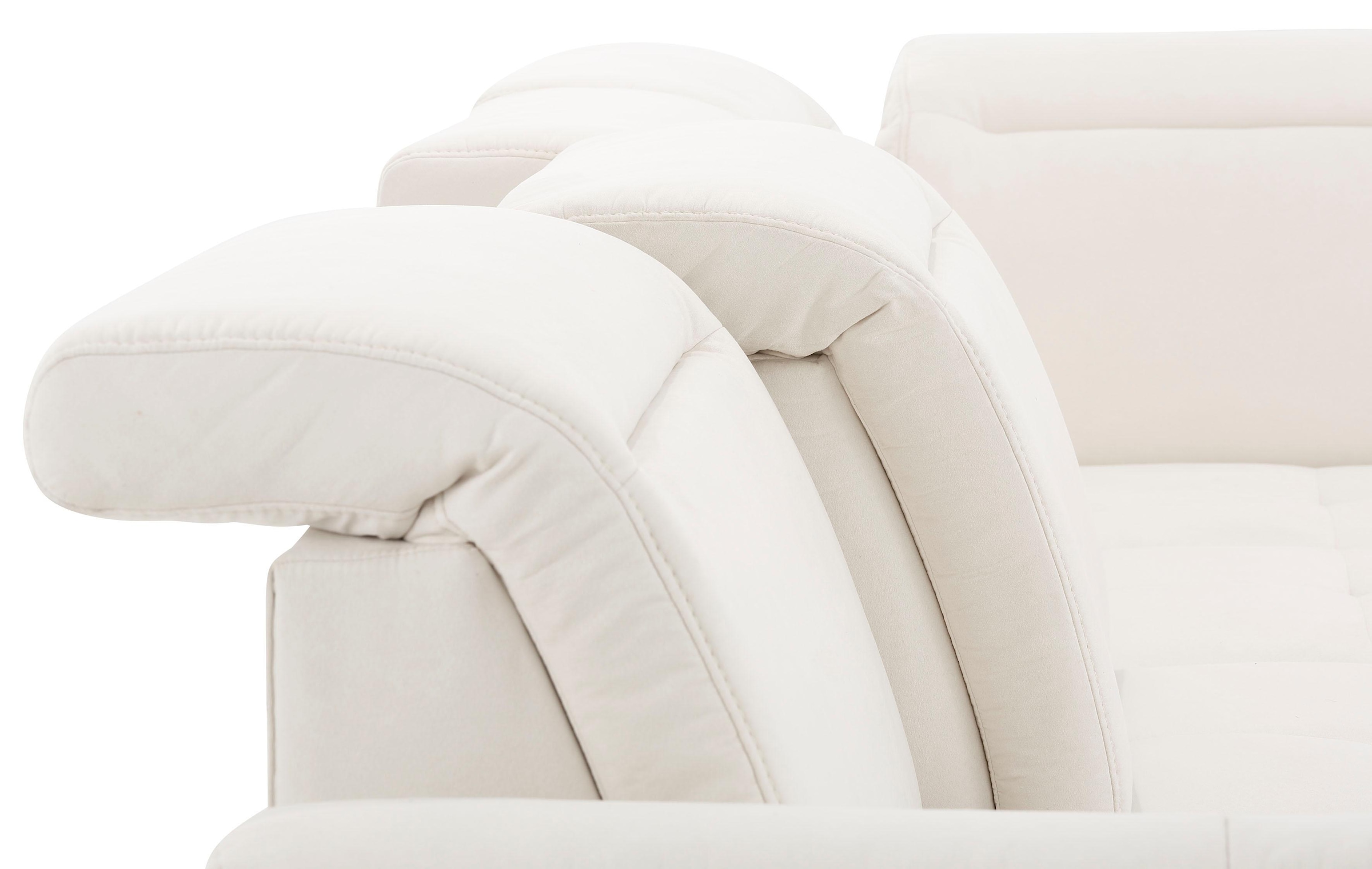 Home affaire Wohnlandschaft »Solvei U-Form« Sitztiefenverstellung und Federkern, wahlweise  Kopfteilverstellung