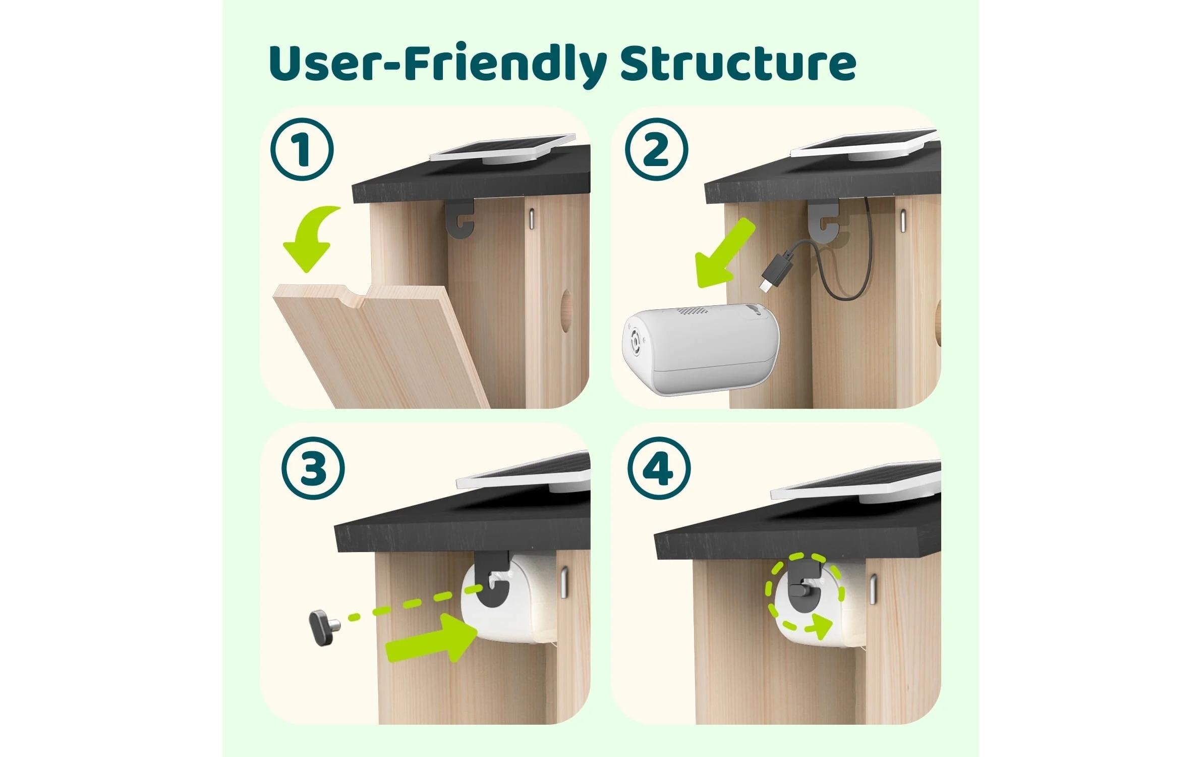 Birdfy Vogelhaus »Nistkasten mit Kamera und Solar«