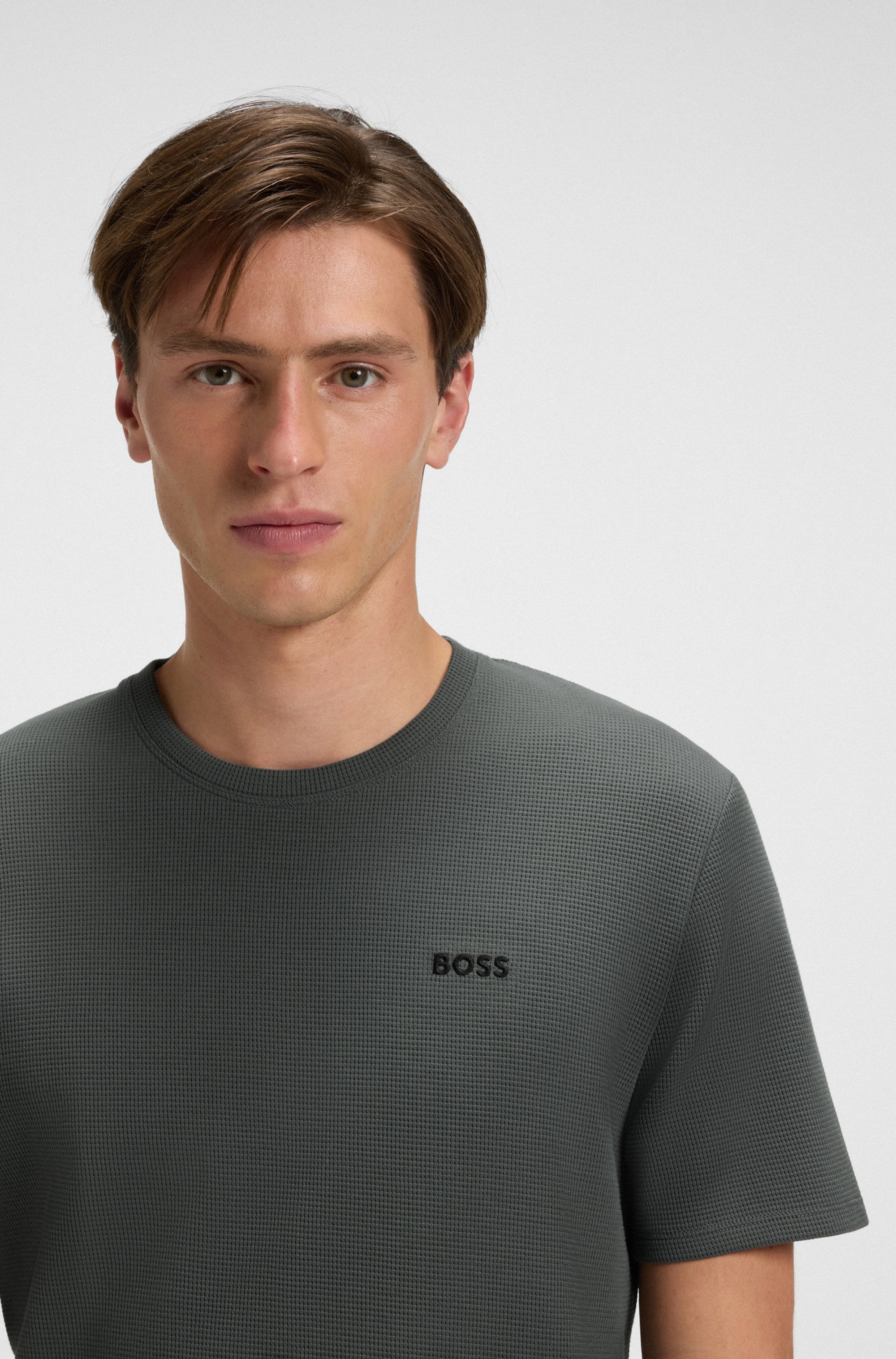 BOSS Pyjamaoberteil »Waffle T-Shirt«