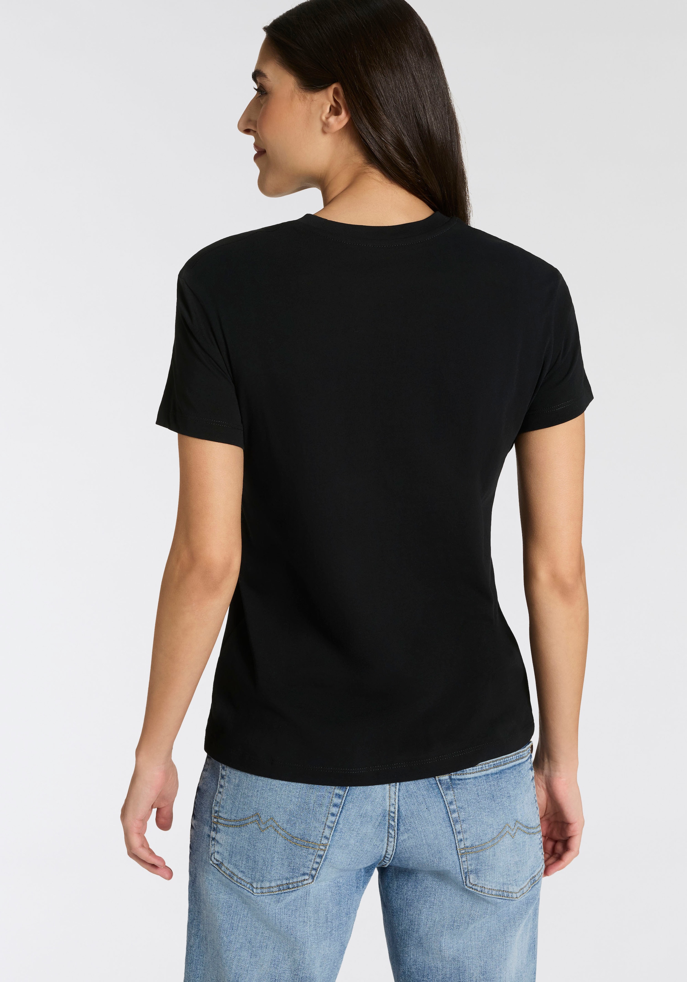 Replay T-shirt col rond, coton pur