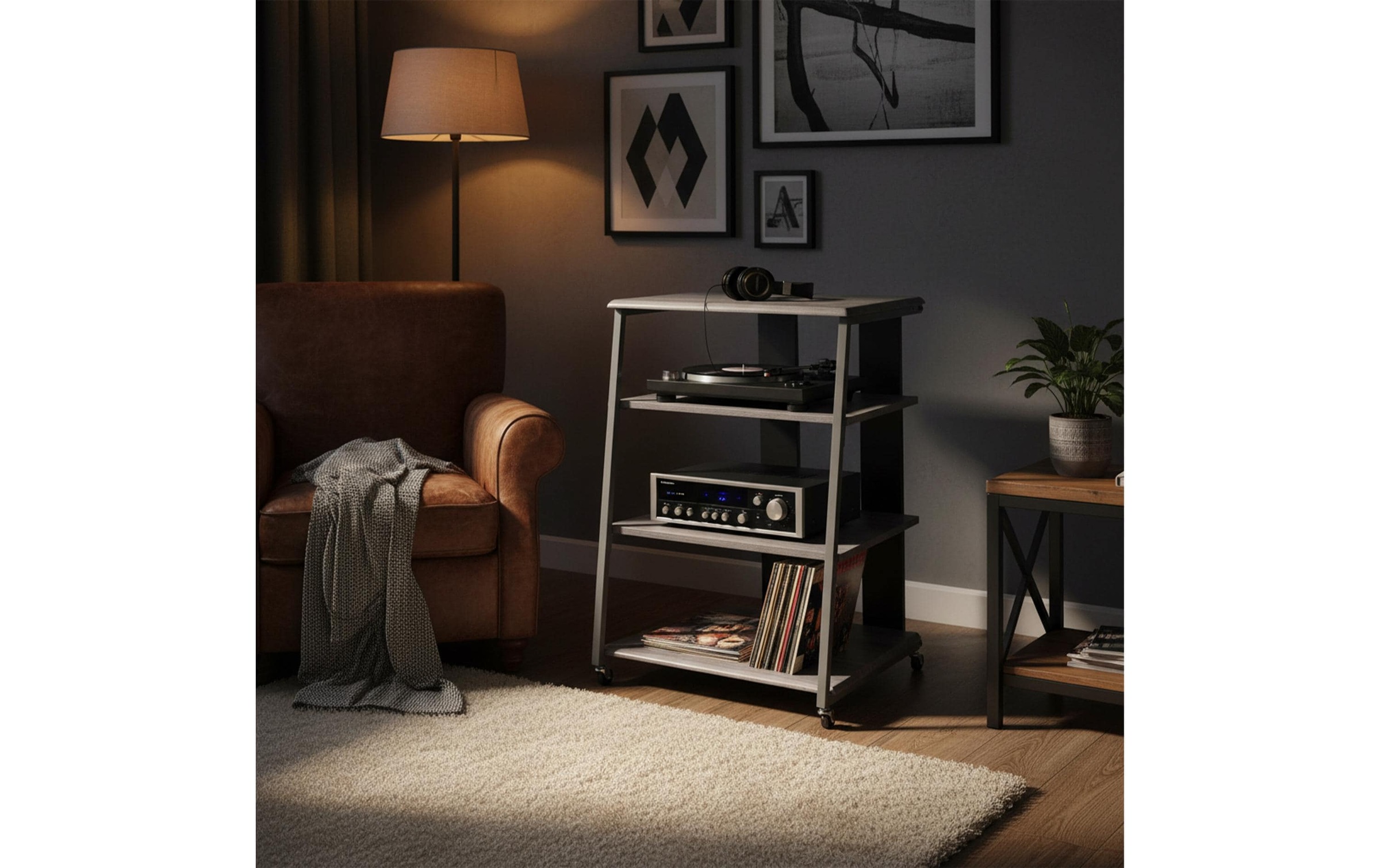 relaxdays TV-Board »Hifi-Regal 78 x 61 x 52 cm«