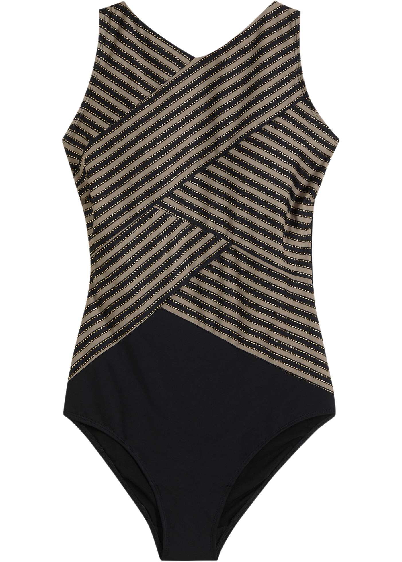 bonprix Maillot de bain »Medium Shape-Badeanzug mit Wickeloptik« mit Medium Shape-Effekt, mit Wickeloptik