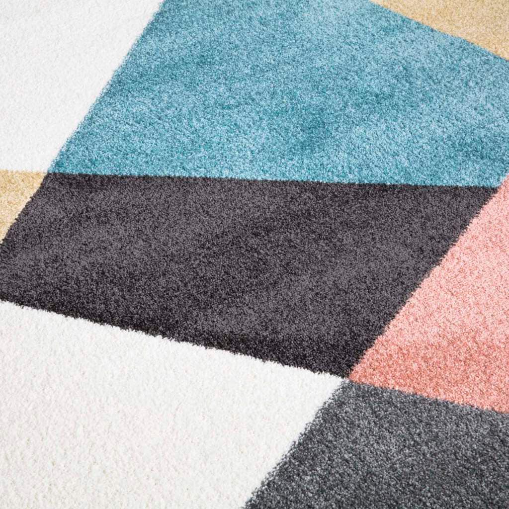 Carpet City Teppich »YOUNG915«, rechteckig, 11 mm Höhe, Bunter Kinderteppich mit Geo-Muster