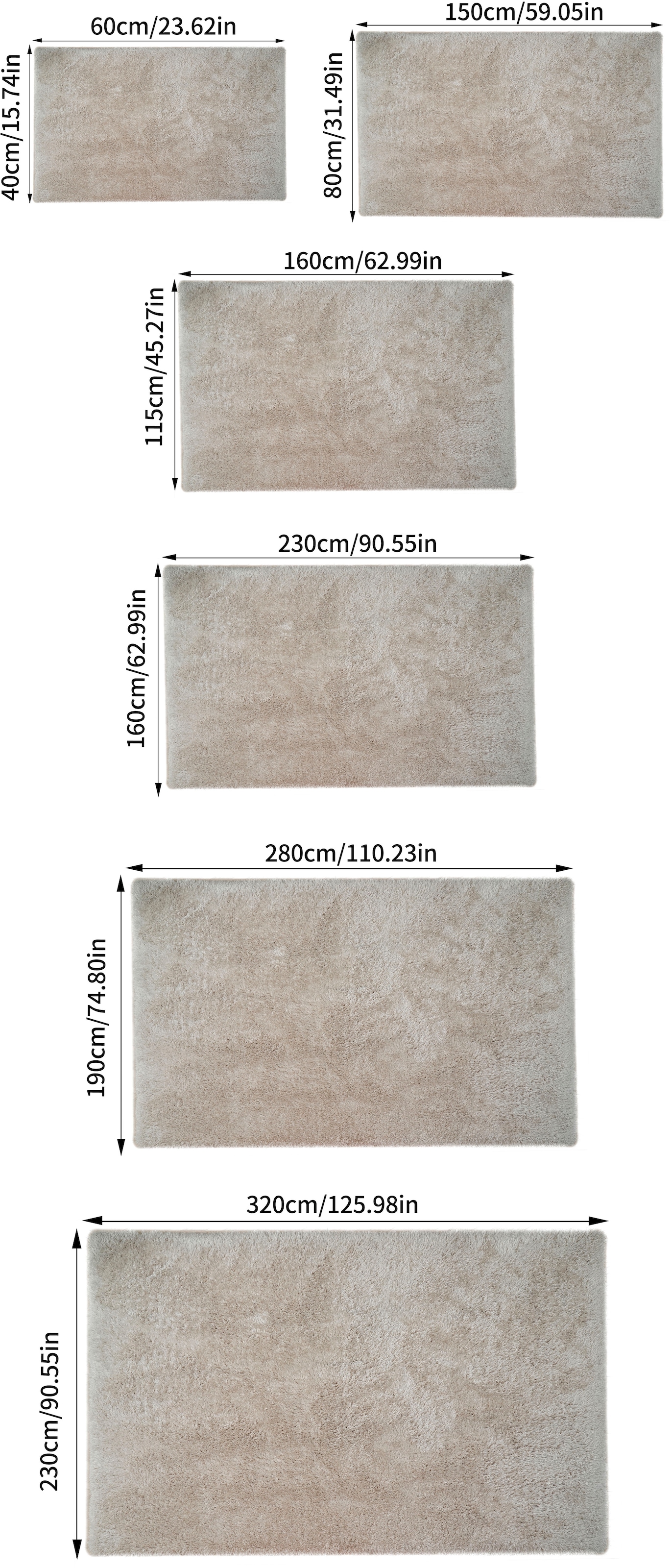 my home Hochflor-Teppich »Micro Shaggy, aus weicher Mikrofaser«, rechteckig, 53 mm Höhe, weich, flauschig, Uni-Farben, Wohnzimmer, Schlafzimmer, Kinderzimmer