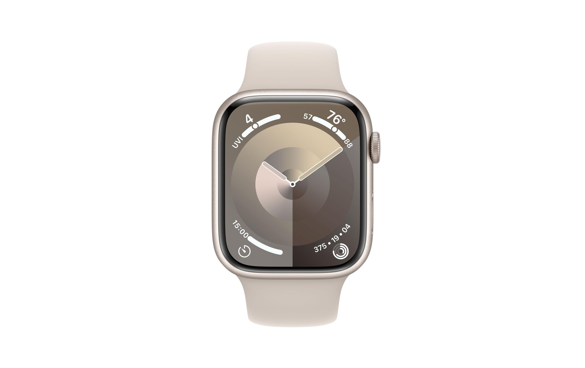 Apple Smartwatch »Series 9, GPS, Aluminium-Gehäuse mit Sportarmband«, Watch OS 10, 64 GB