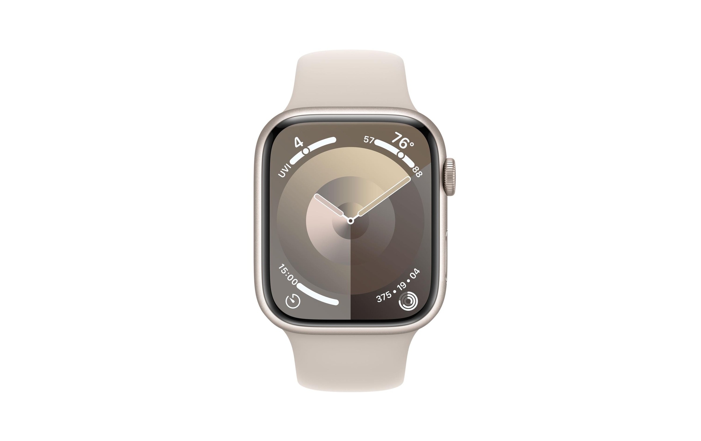 Apple Smartwatch »Series 9, GPS, Aluminium-Gehäuse mit Sportarmband«, (Watch OS 10)