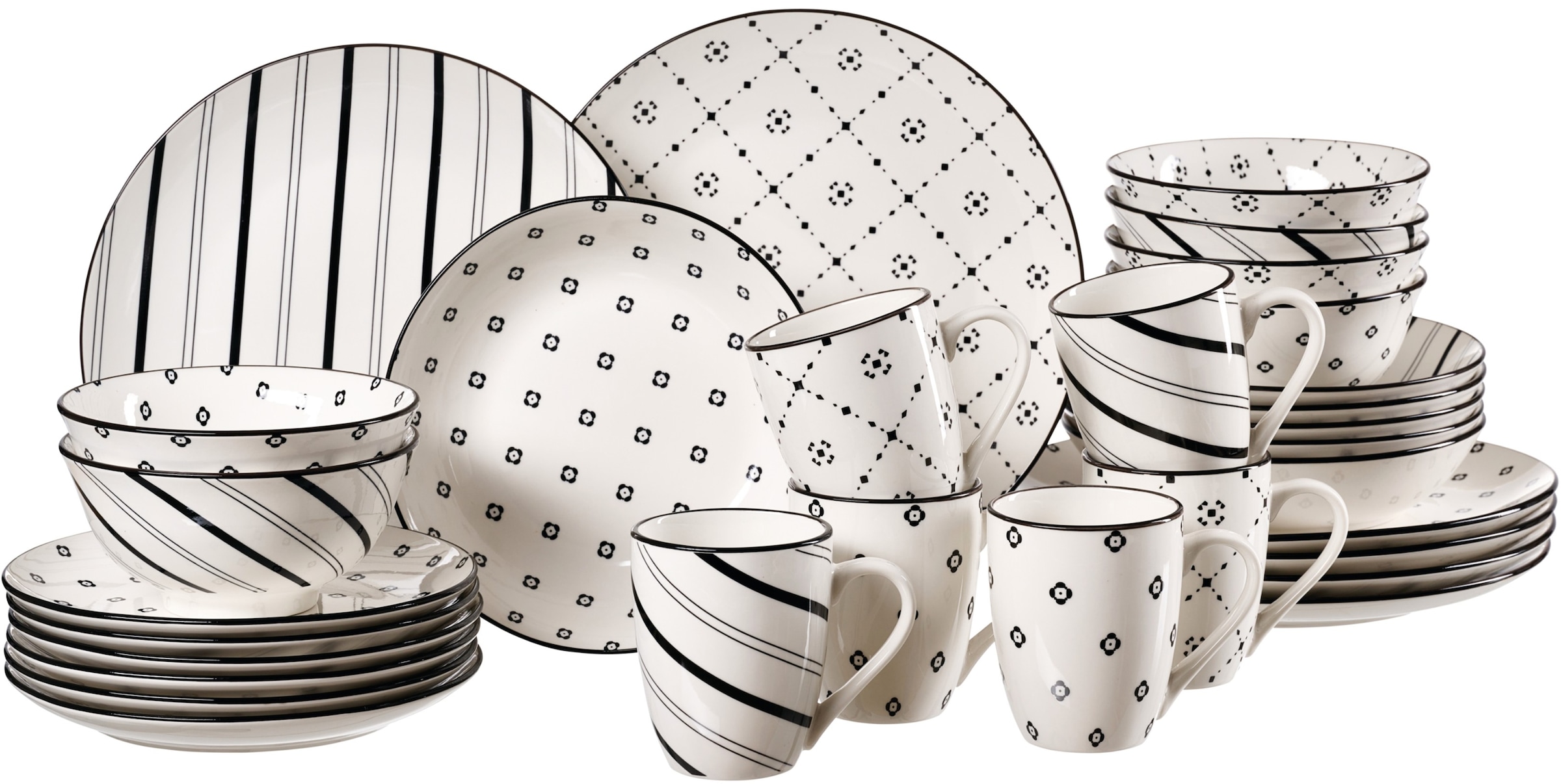 Ritzenhoff & Breker Kombiservice »Fusion« aus Porzellan für 6 Personen