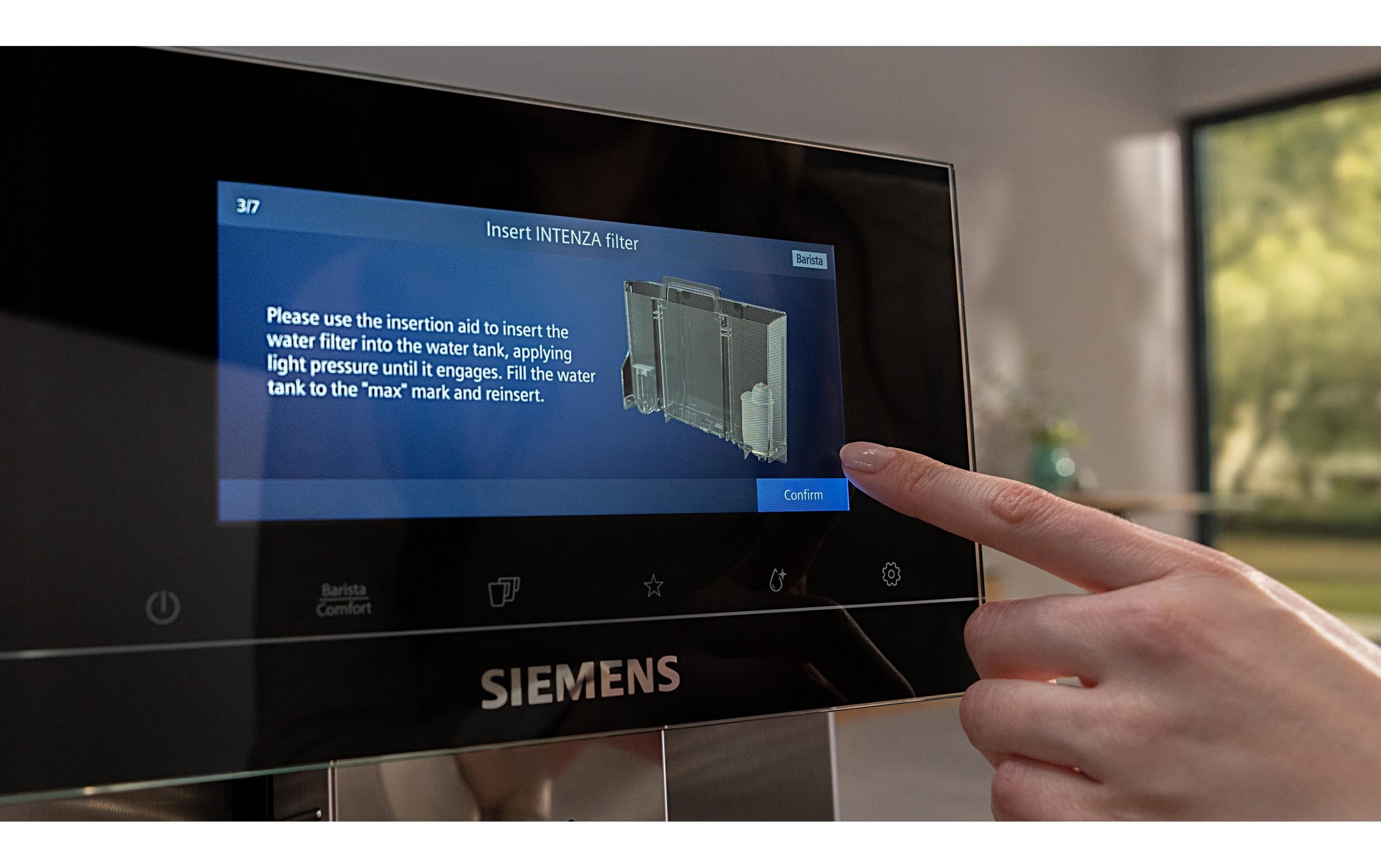 SIEMENS Ersatzfilter »BRITA Intenza TZ70033A« 3 tlg. 3 Stück, verringert den Kalkgehalt des Wassers