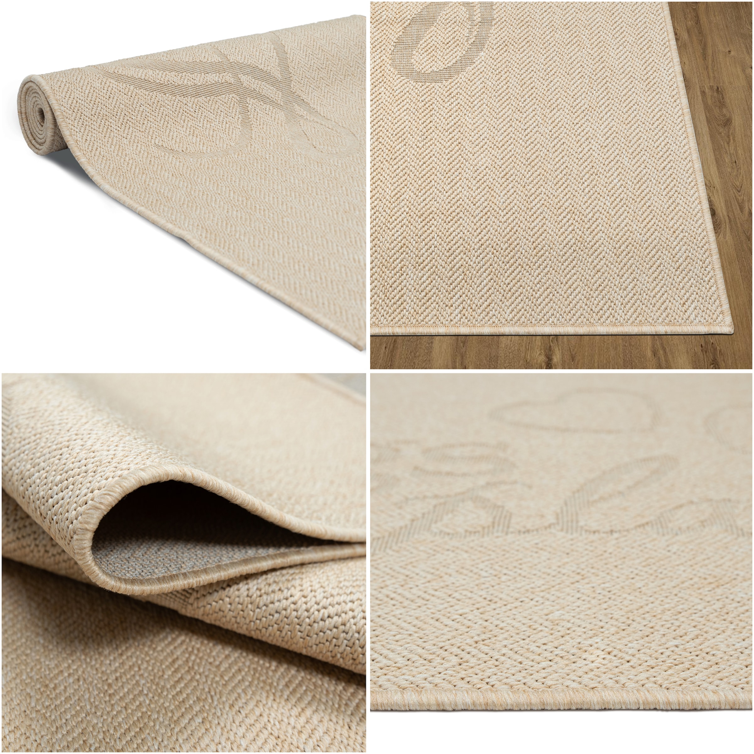 GOODproduct Läufer »Lieblingsplatz, mit Schriftzug, In- und Outdoor geeignet« rechteckig 5 mm Höhe Wetterfest, UV-beständig, Küchenläufer, Camping, Balkon