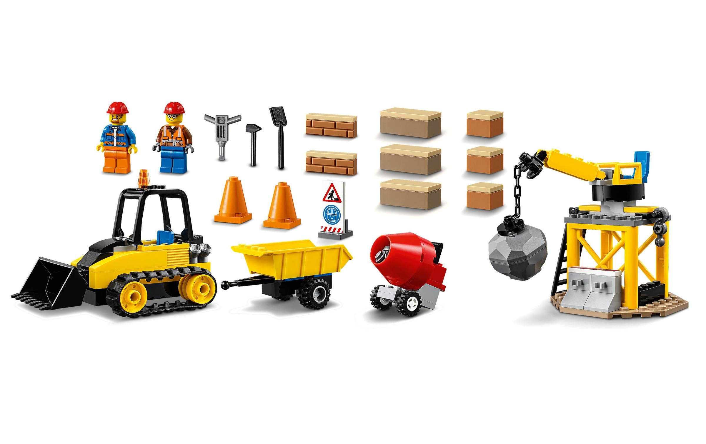 LEGO® Konstruktionsspielsteine »Bagger auf der Baustelle«