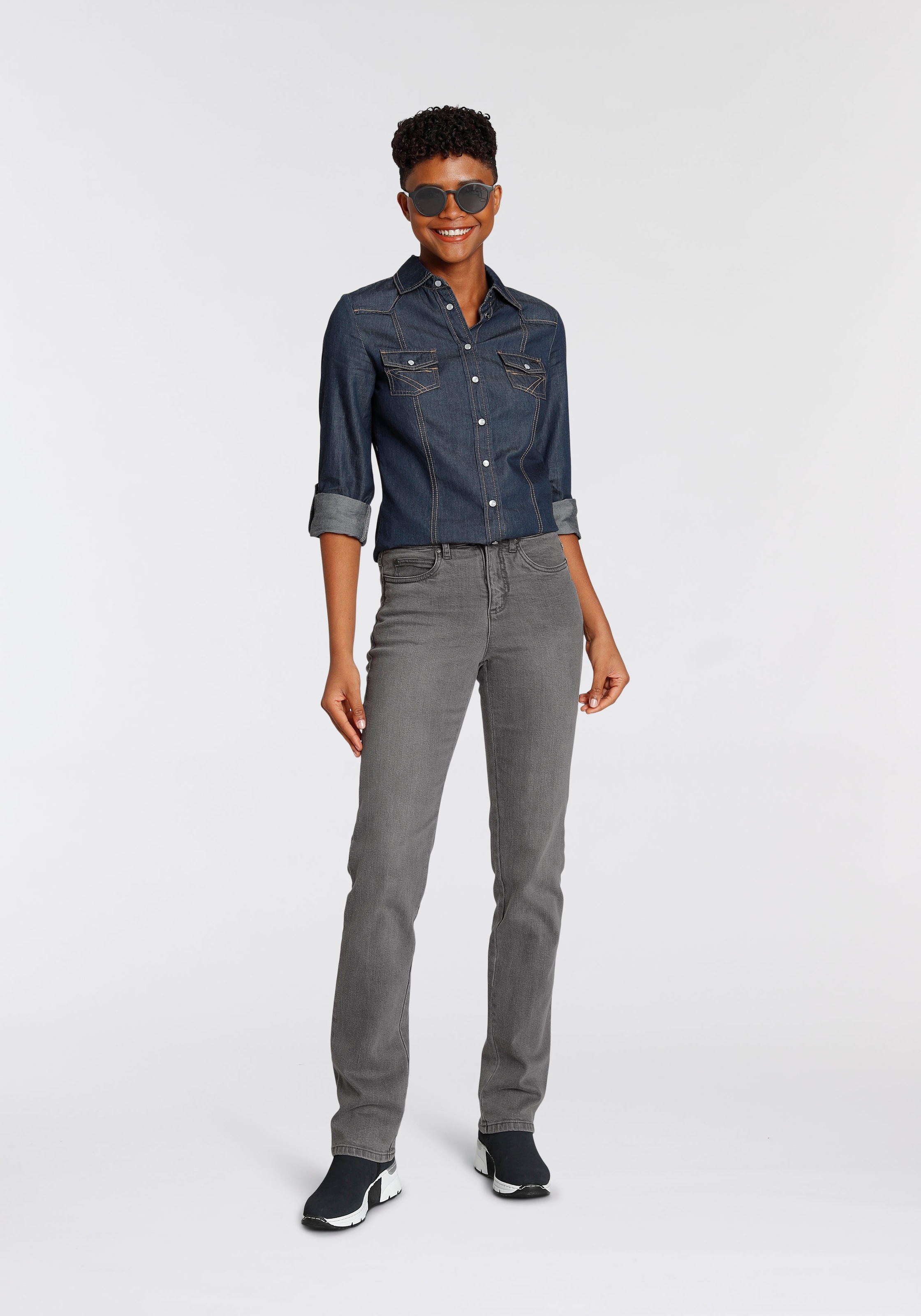 ♕ Arizona Gerade Jeans »Comfort-Fit«, High Waist versandkostenfrei  bestellen