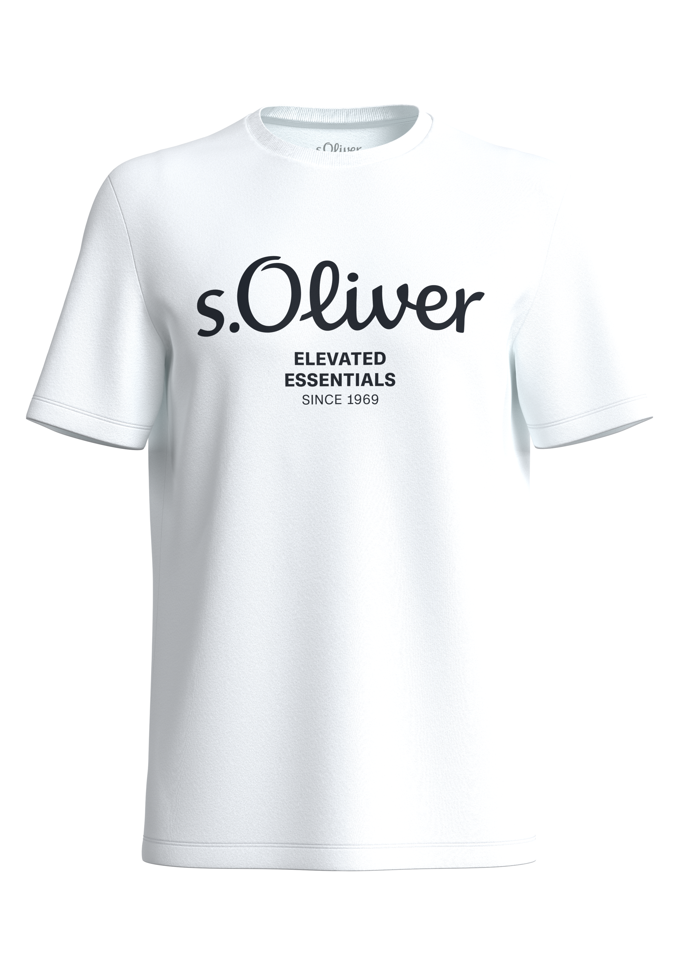 s.Oliver T-Shirt, aus atmungsaktiver Baumwolle