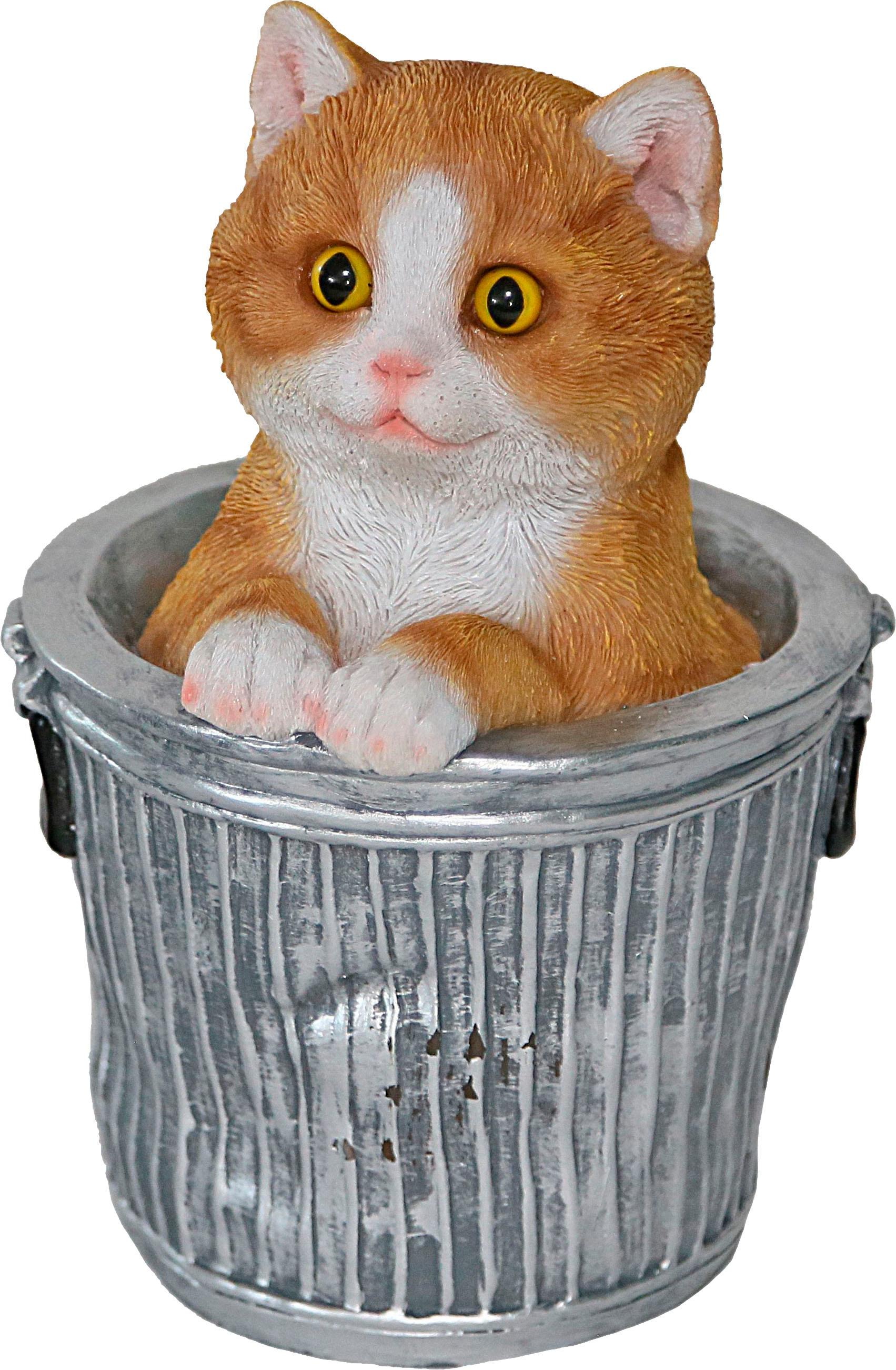 Image of Casa Collection by Jänig Tierfigur, Katze schaut aus Eimer, Höhe ca.20,3 cm bei Ackermann Versand Schweiz