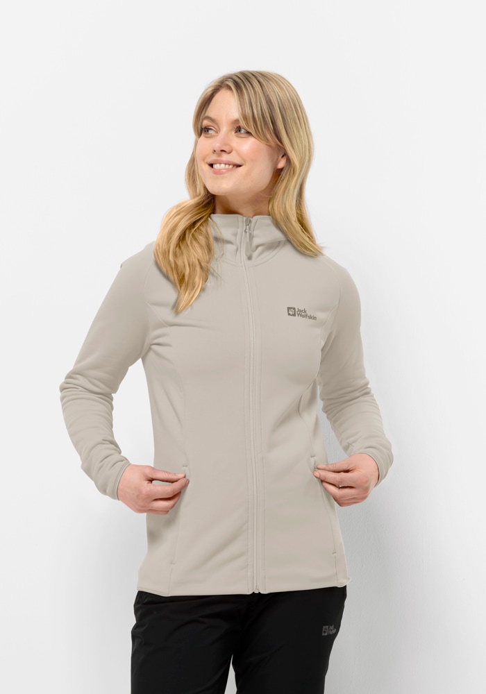 Jack Wolfskin Fleecejacke »BAISELBERG HOODED FZ W«, mit Kapuze