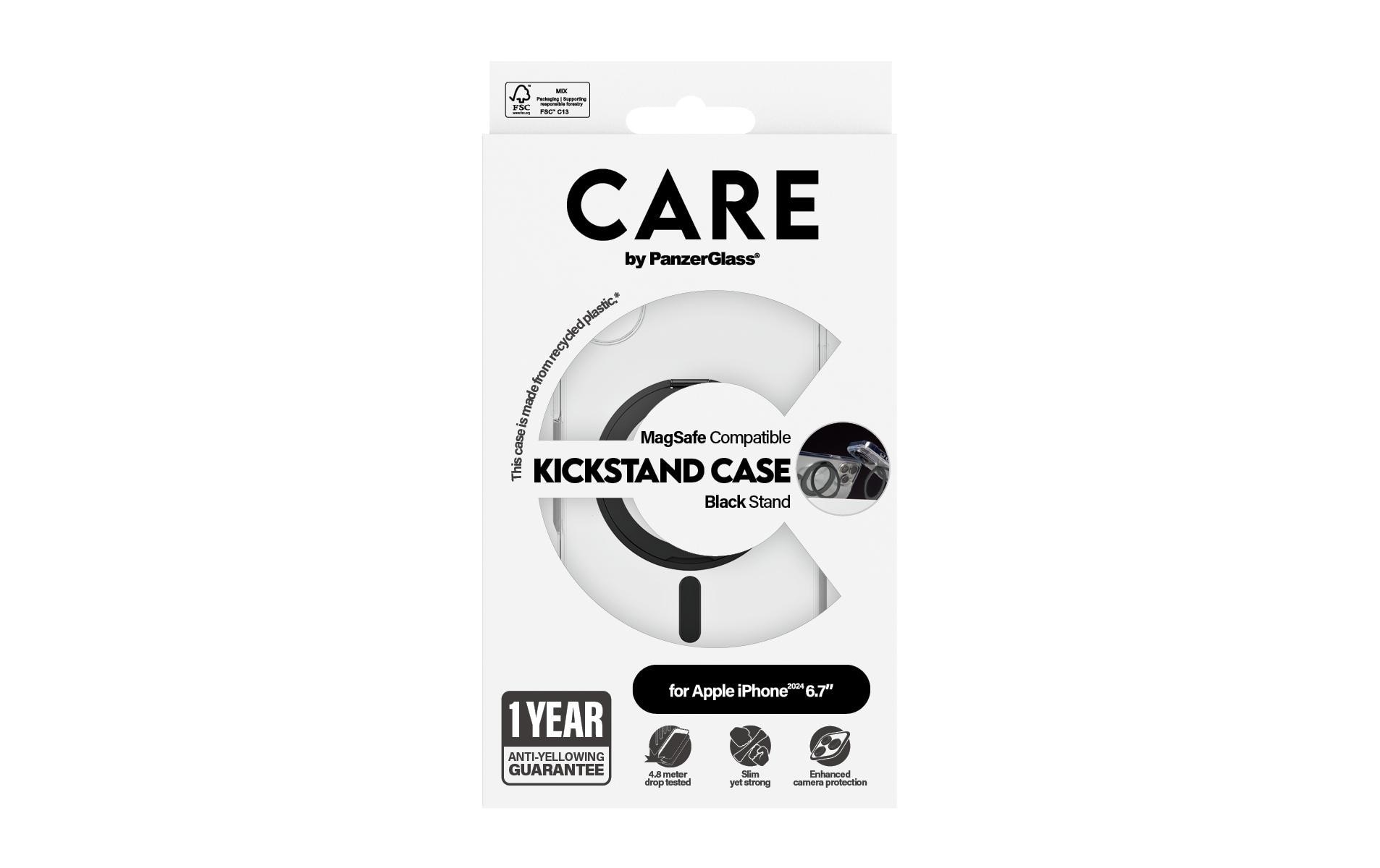 CARE by PanzerGlass Couverture arrière »Feature Kickstand iPhone 16 Plus«