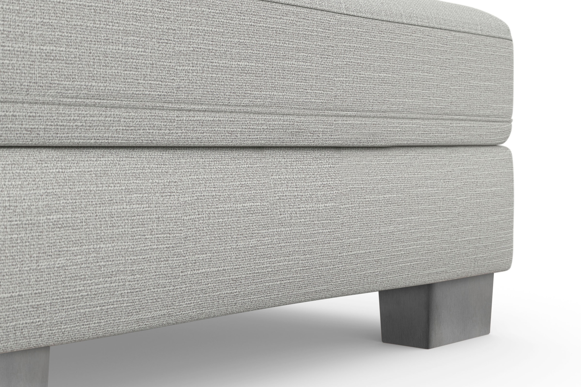 sit&more Ecksofa »Dundee L-Form« mit Federkern und Edelstahlfüssen, wahlweise mit Kopfteilverstellung