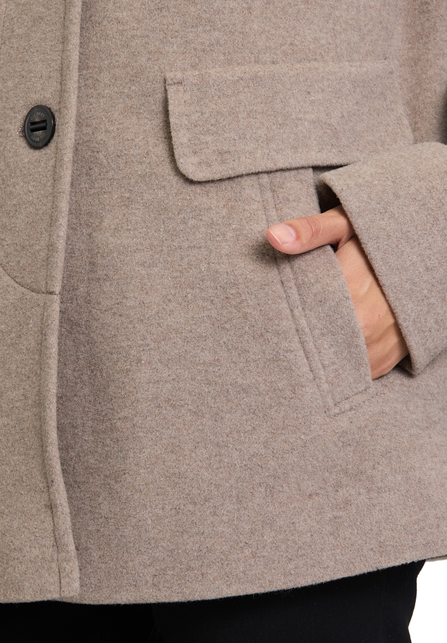 Gil Bret Wolljacke, ohne Kapuze, mit Taschen