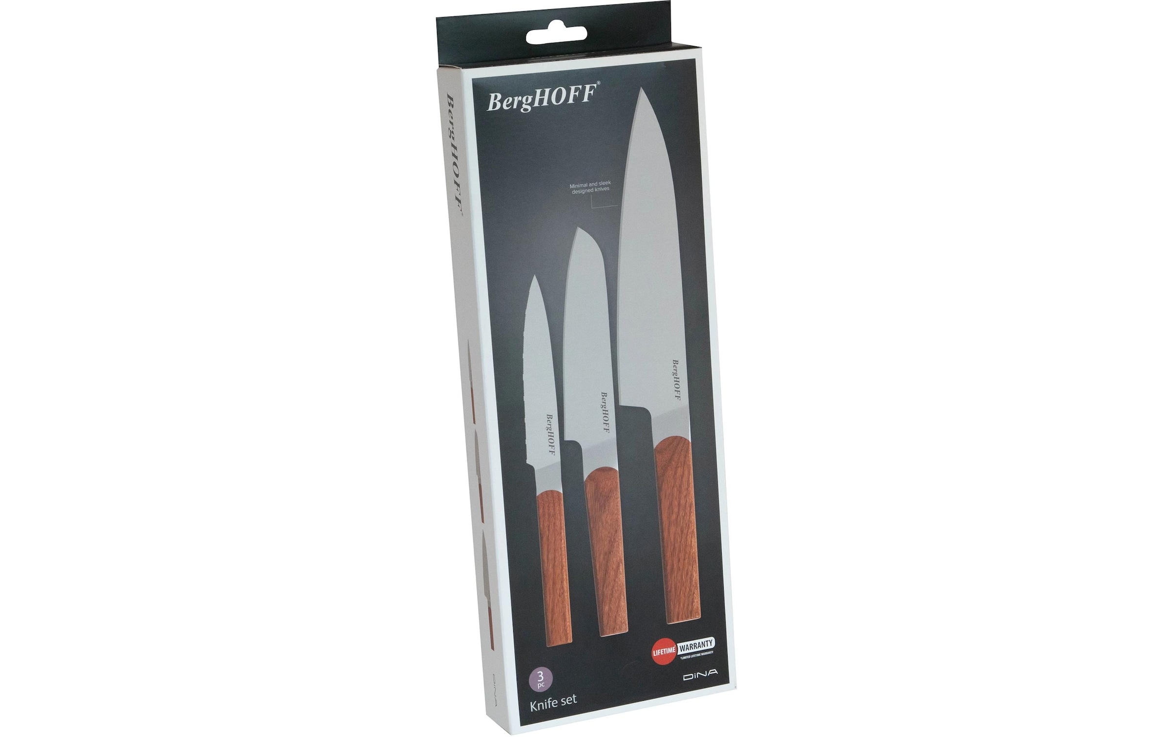 BergHOFF Messer-Set »Dina Ion Eschenholz 3-teilig«