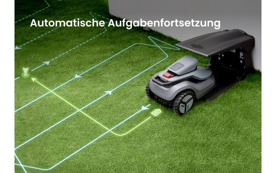   Rasenmähroboter »Terramow V1000 1200 m²«  Kabelloser, KI-gesteuerter Mähroboter