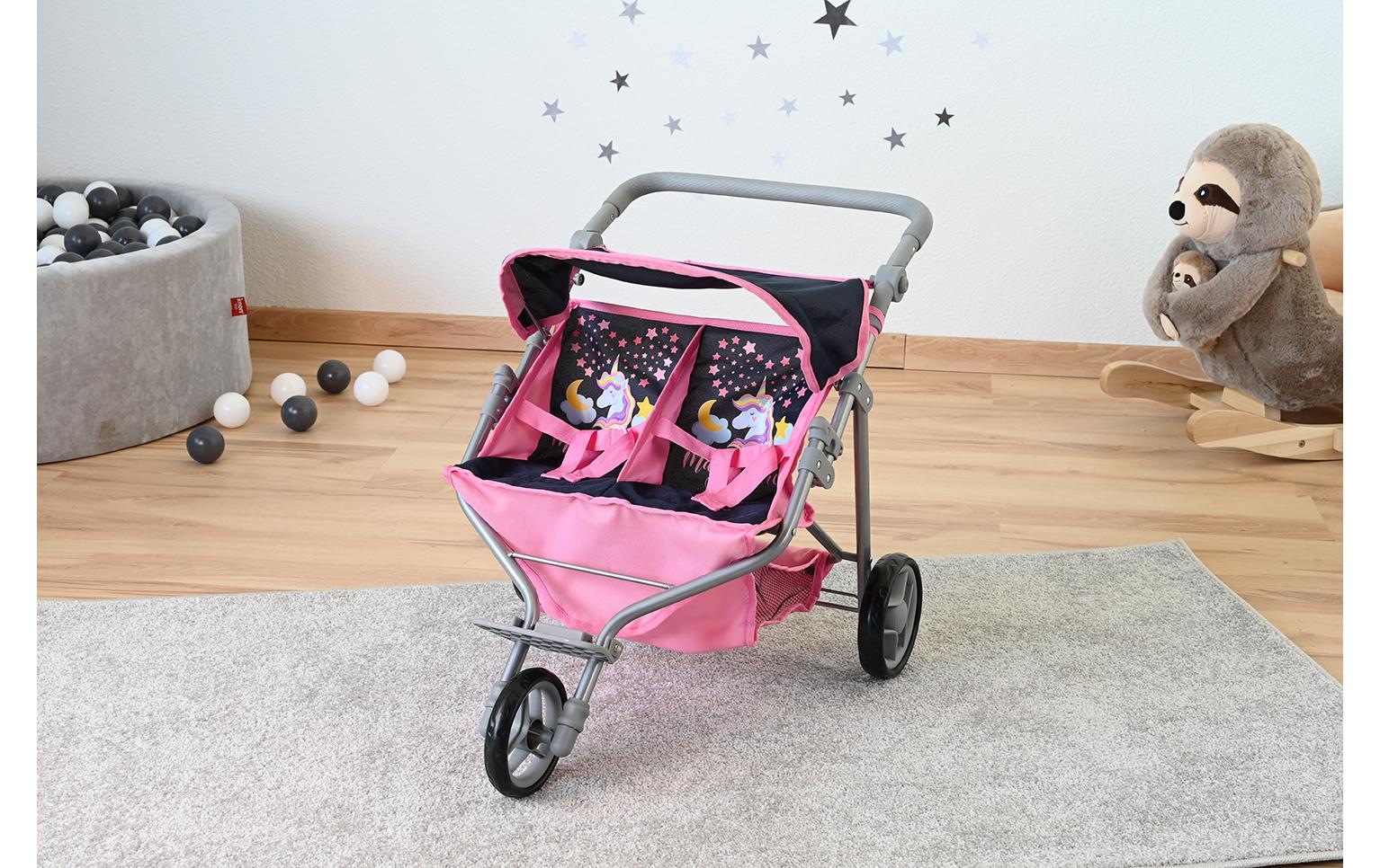 Knorrtoys® Puppen-Zwillingsbuggy »Magic Unicorn«