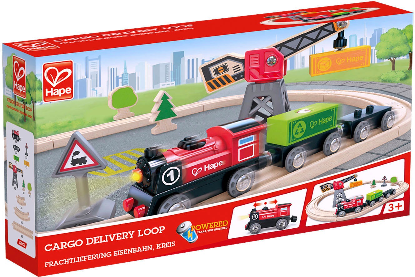 Hape Spielzeug-Eisenbahn »Eisenbahn-Set Fracht«