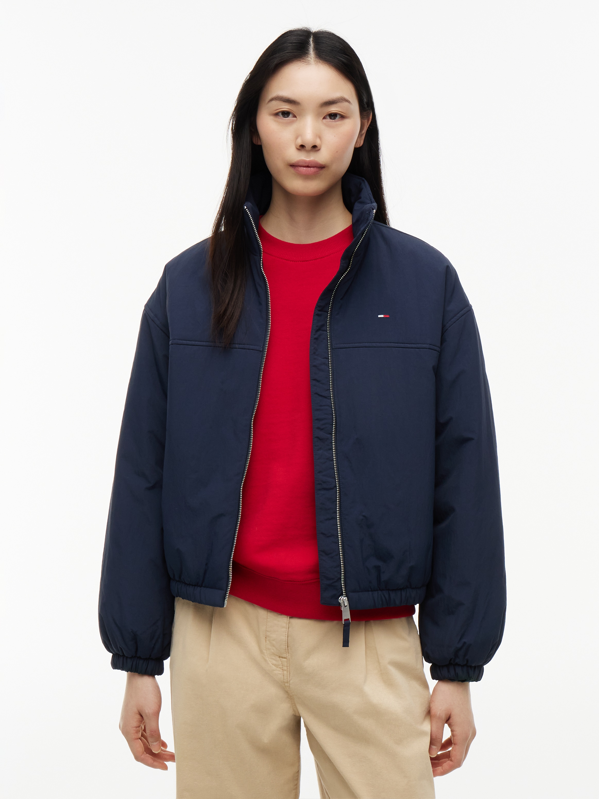Tommy Jeans Blouson »TJW PADDED HIGH NECK JACKET« fibre synthétique