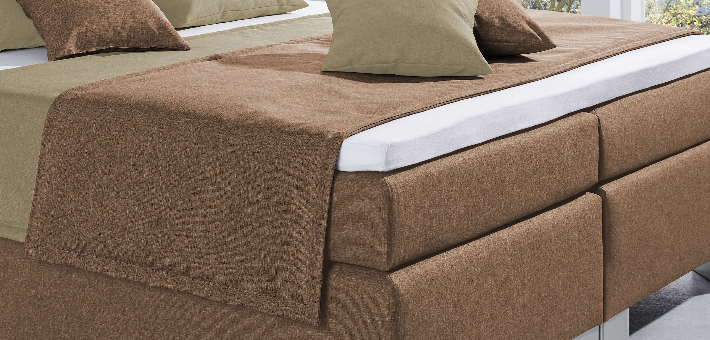 Image of hapo Tagesdecke "Plaid" beidseitig Stoff mit Vliesswatte versteppt