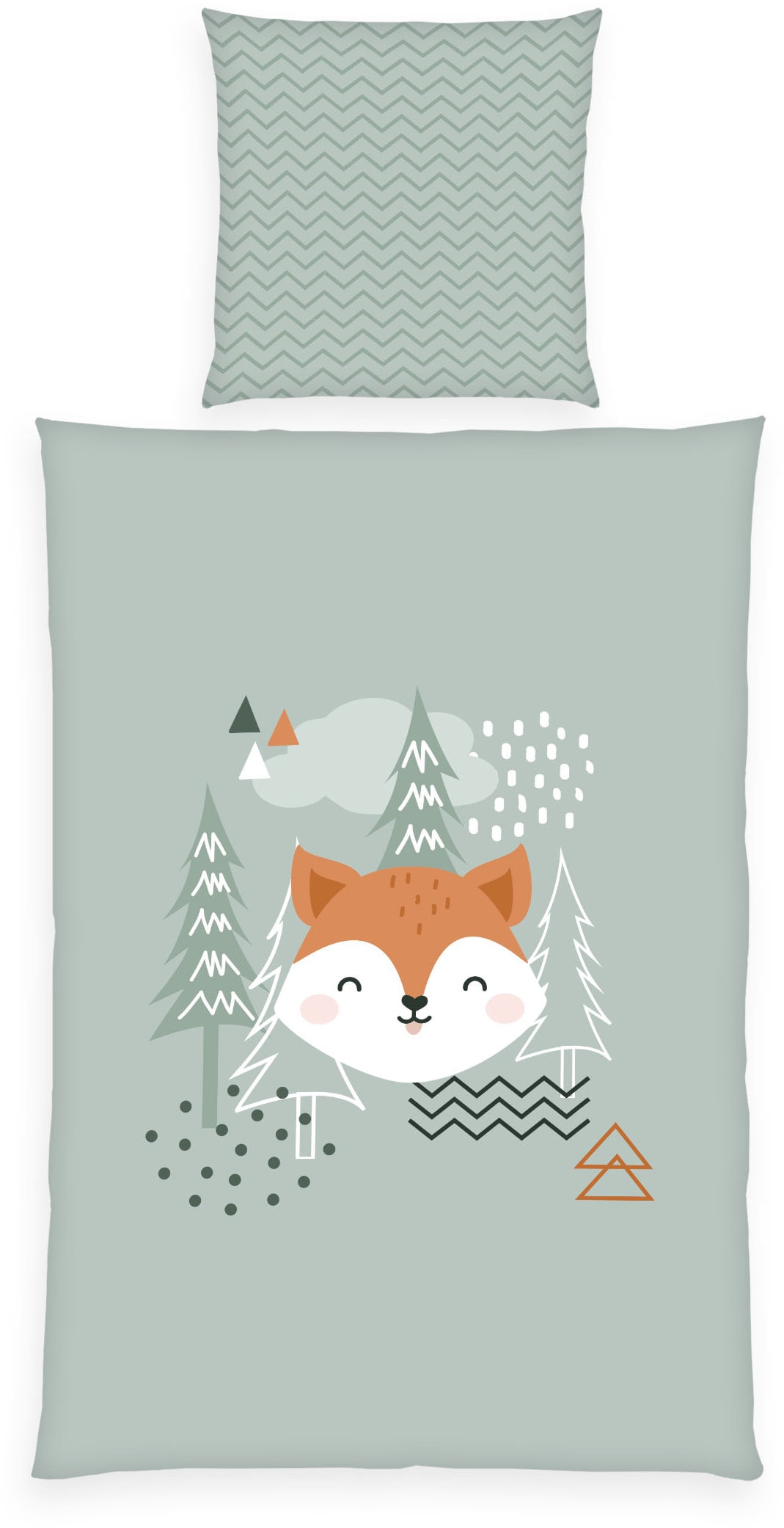 Baby Best Wendebettwäsche »Young Collection Nordic Forest« 2 Stk. mit tollem Wendemotiv