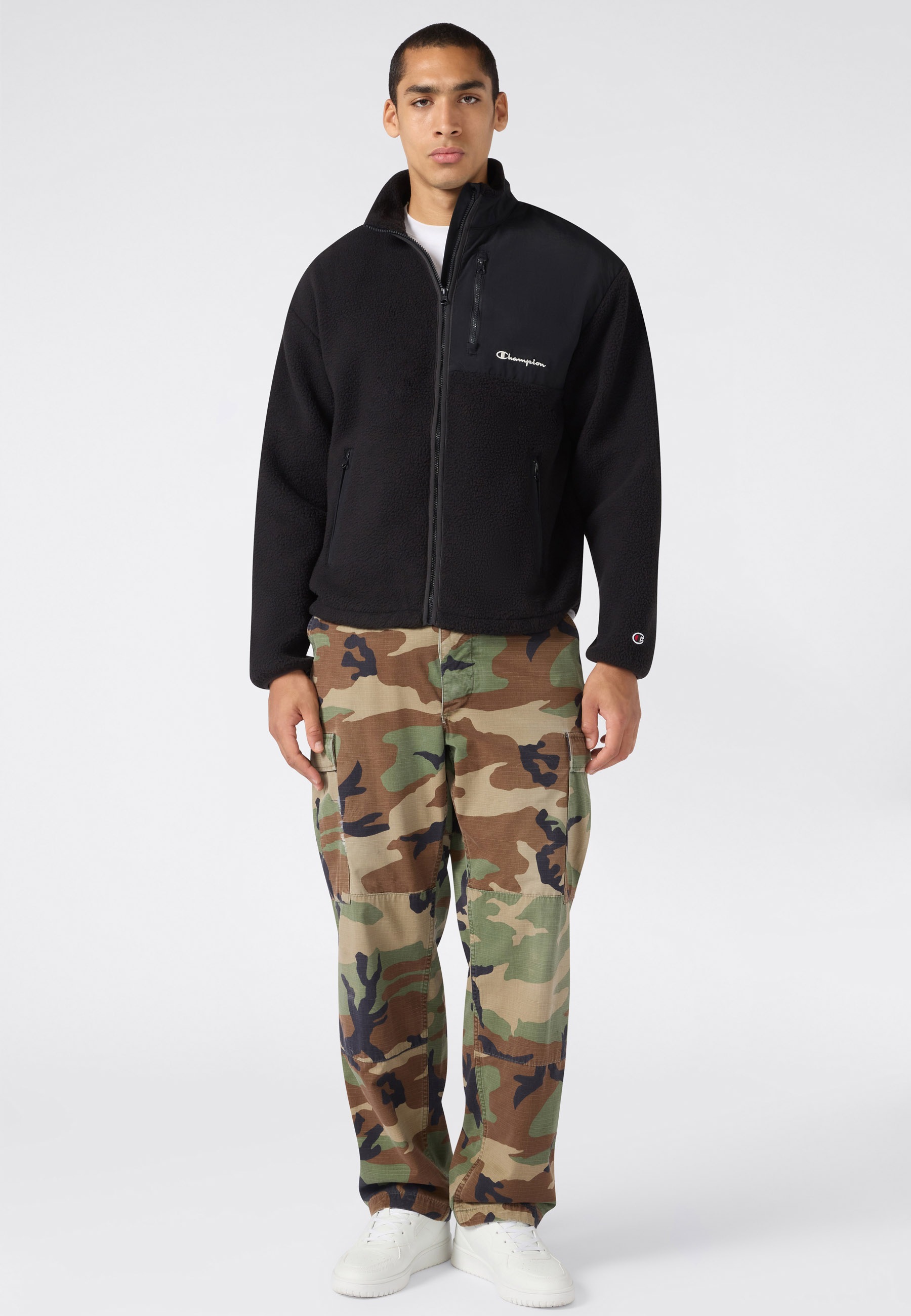 Champion Fleecejacke »SPORTWEAR ZIP-UP Loose Fit Polar« mit sportlichem Charakter, weiches Fleece, Loose Fit