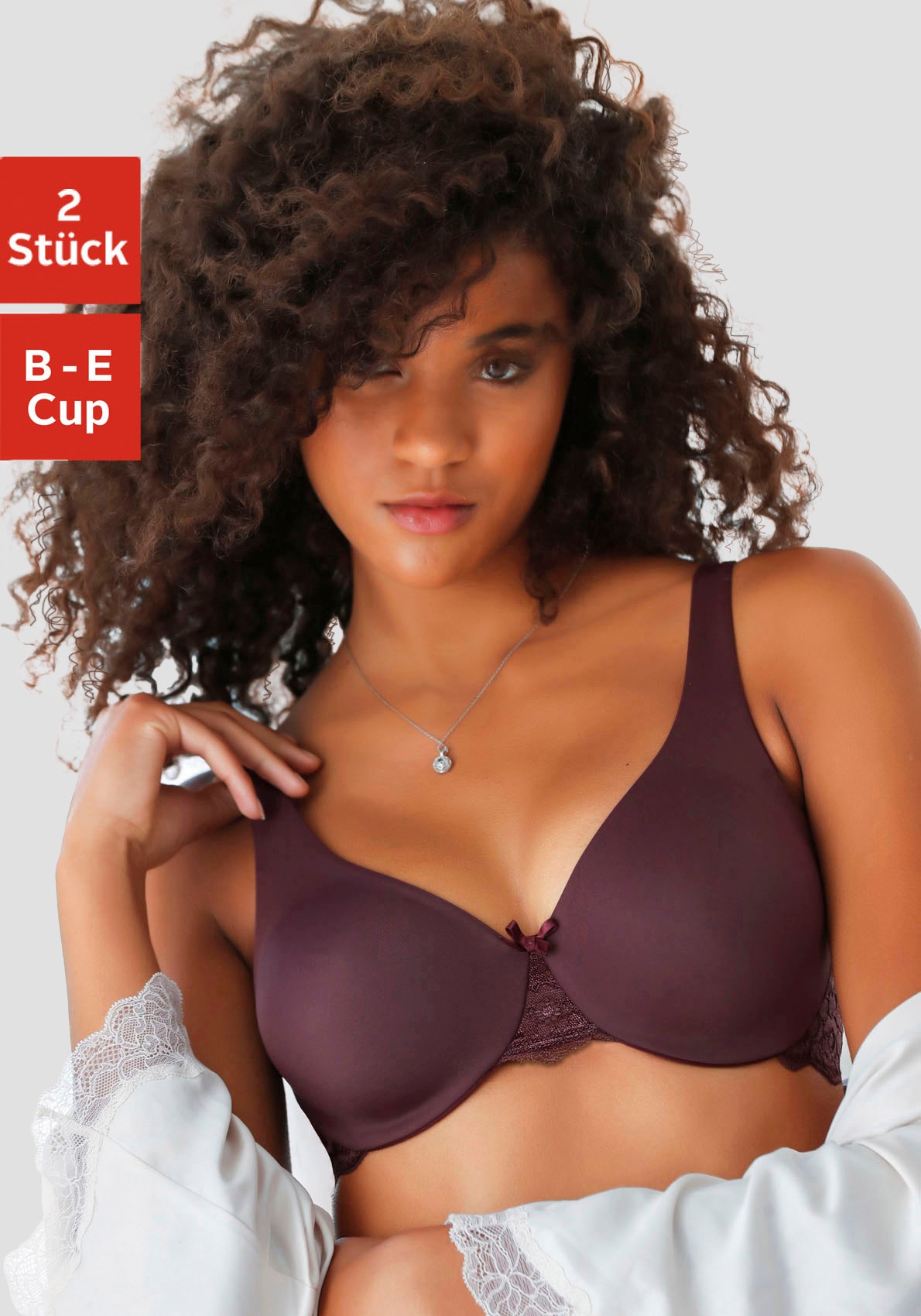 Image of Nuance T-Shirt-BH, (2 Stück), mit Bügel und doppellagigen Cups, Basic Dessous bei Ackermann Versand Schweiz