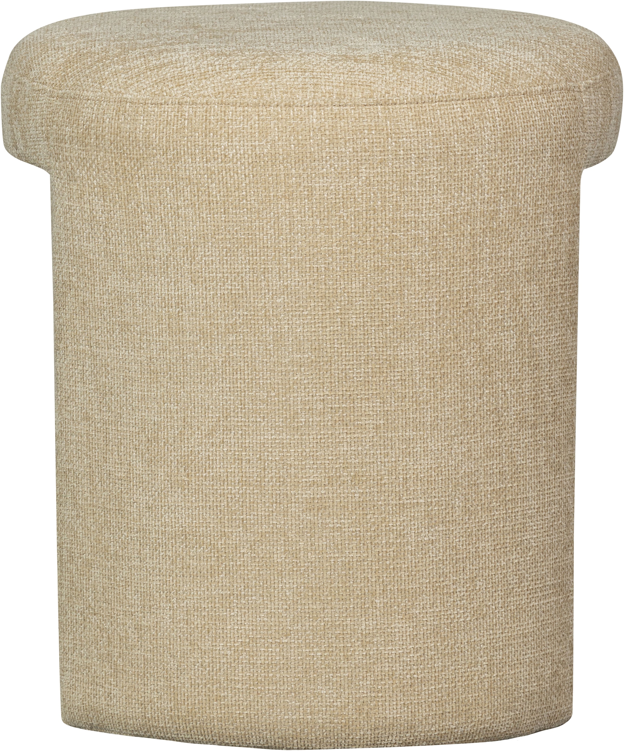 WOOOD Pouf »Charlie kompakte Form, vollständig gepolstertes B 45 x T 45 x H 47 cm« Très haute résistance à l'usure, capacité de charge 100 kg, hauteur d'assise moyenne