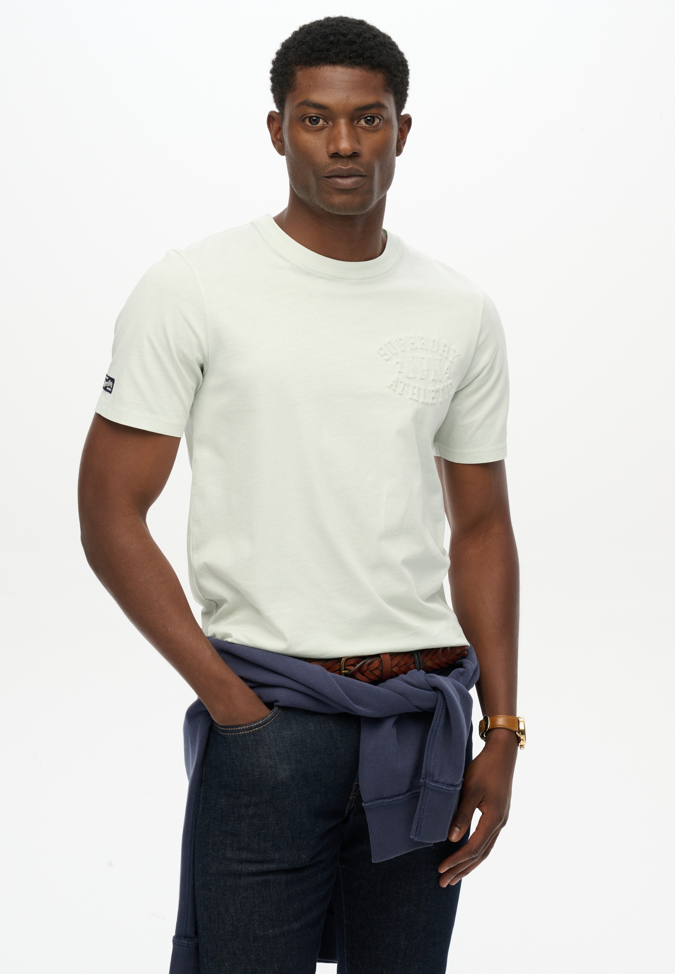 Image of Superdry Rundhalsshirt "ATHLETIC EMBOSS RELAXED TEE"