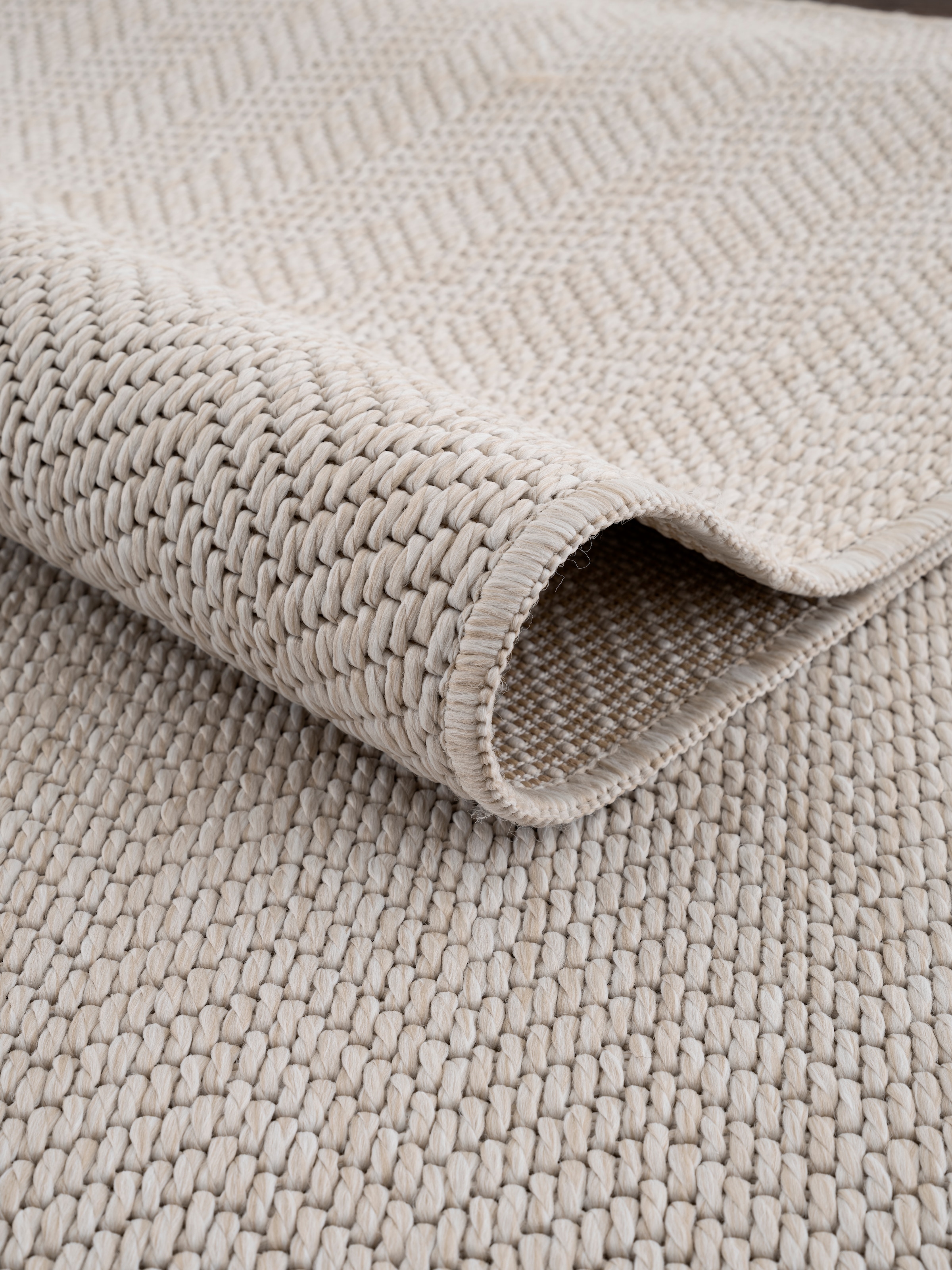GOODproduct Tapis »Nollan, In- und Outdoor geeignet, Balkon, Camping« Rectangulaire 8 mm Höhe Wetterfest & UV-beständig, Sisal-Optik, Esszimmer, Wohnzimmer