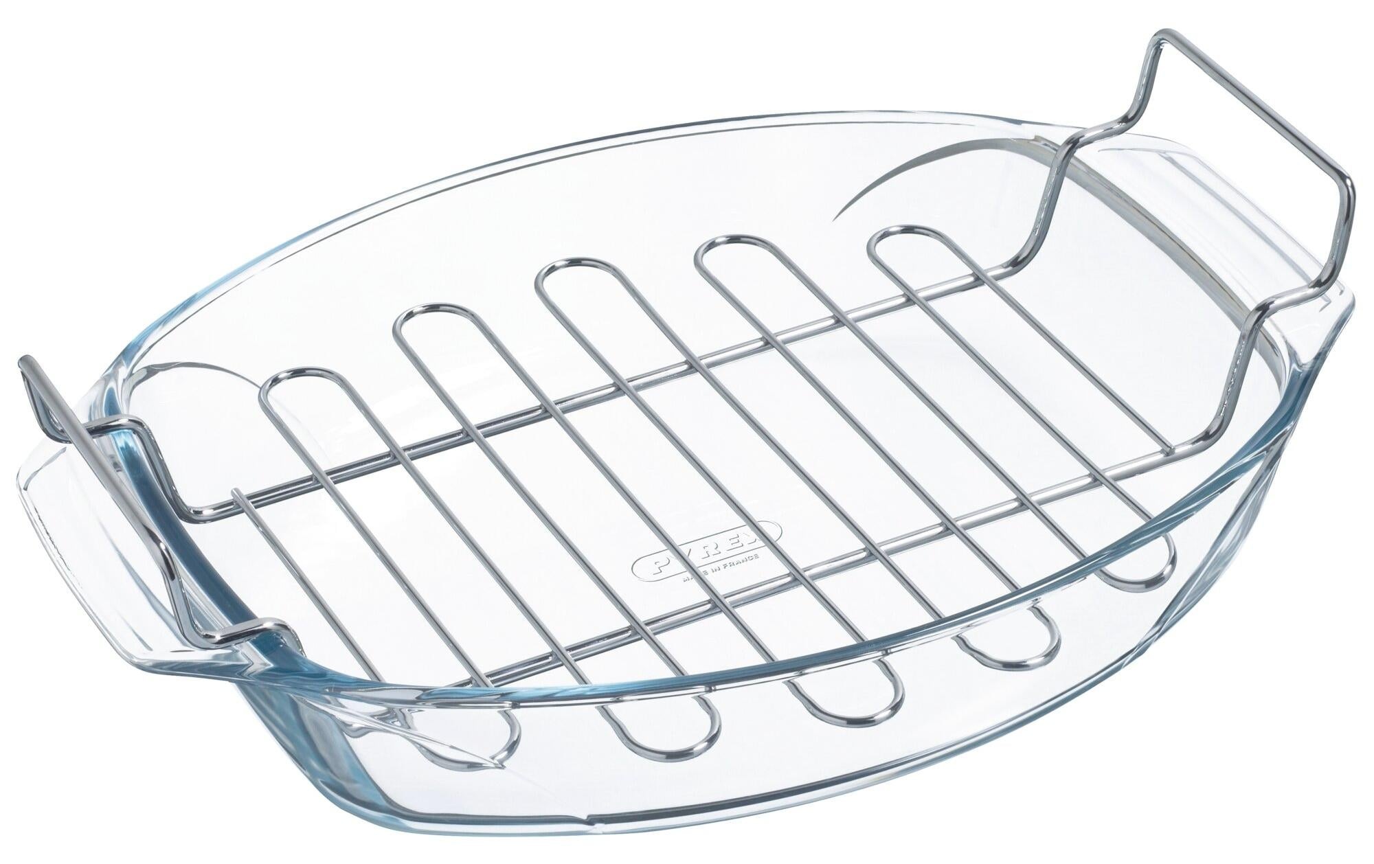 Image of PYREX Auflaufform "mit Grill-Einsatz 4 L, 38 x 27 x 7 cm" Borosilikatglas 1 Stk. tlg.