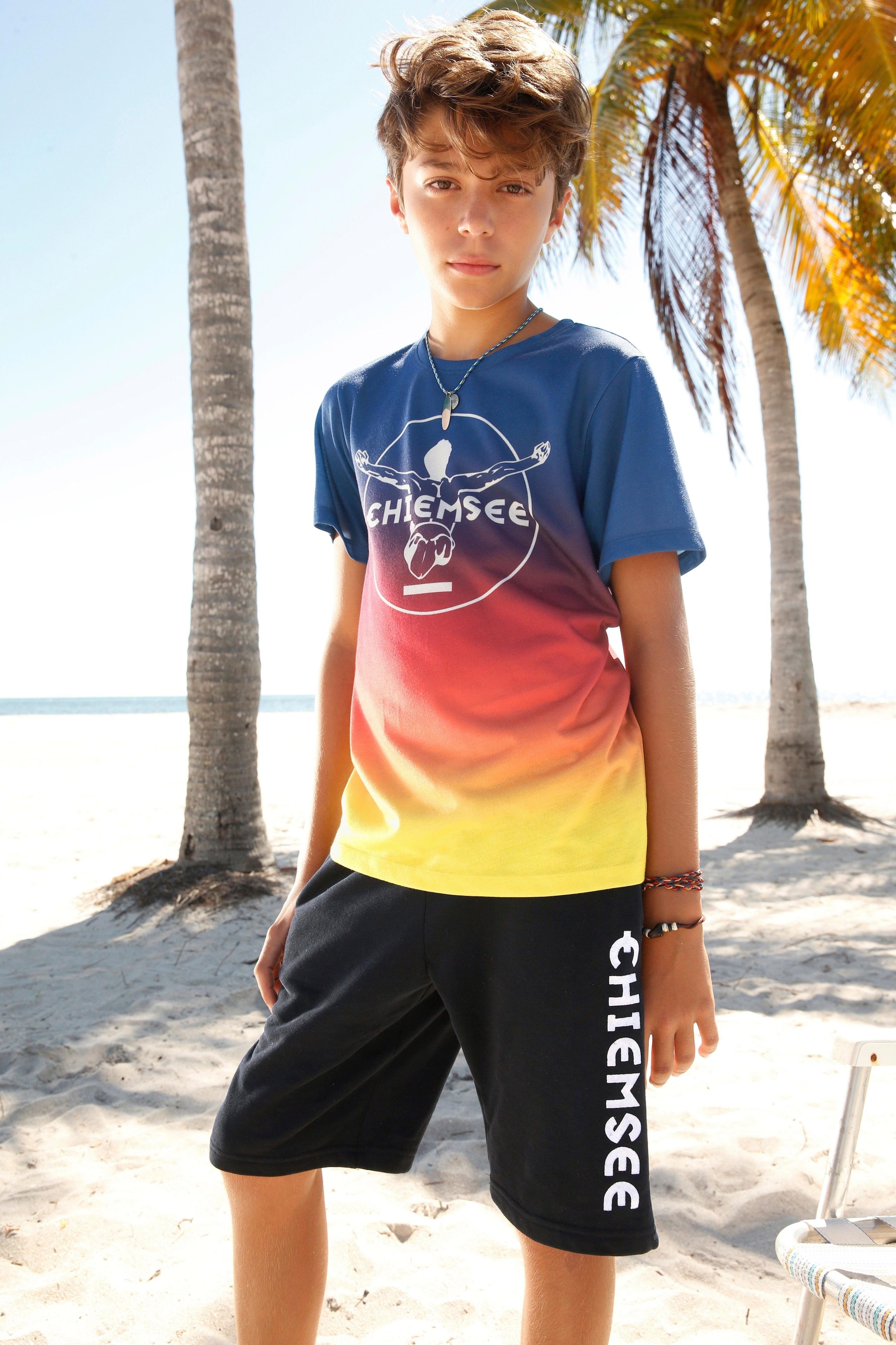 ♕ Chiemsee T-Shirt, im Farbverlauf mit Druck vorn versandkostenfrei auf