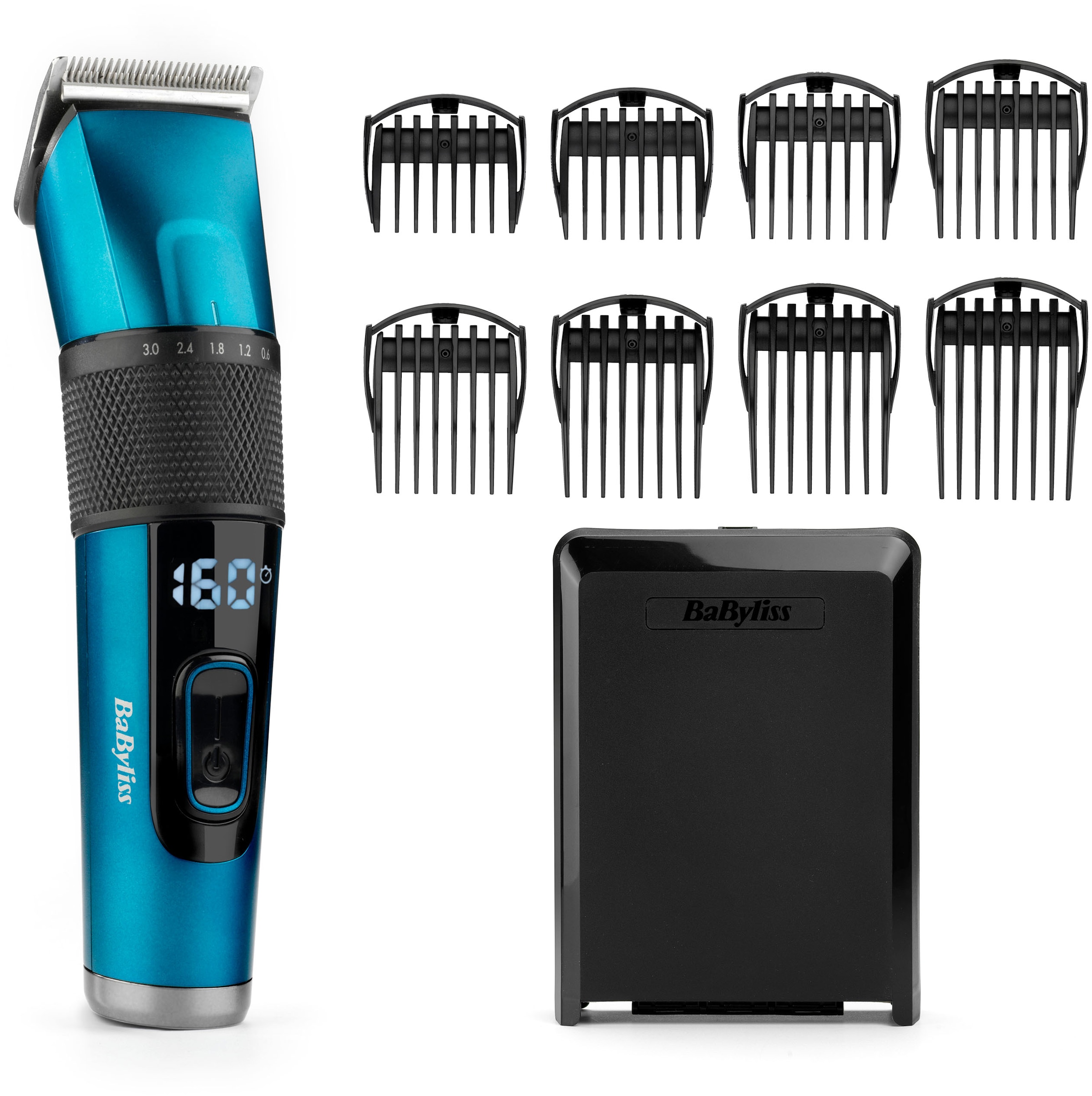 Image of BaByliss Haarschneider "Japanese Steel Haarschneider, E990E" 8 Aufsätze Präzisionsklingen aus japanischem Edelstahl, 45 Schnittlängen