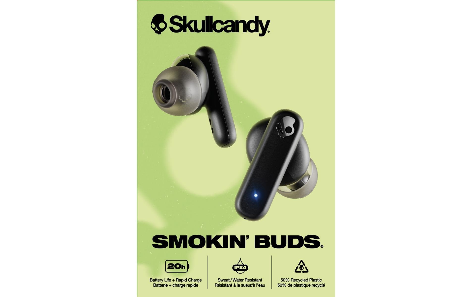 Skullcandy In-Ear-Kopfhörer »Smokin Buds Schwarz«, Bluetooth