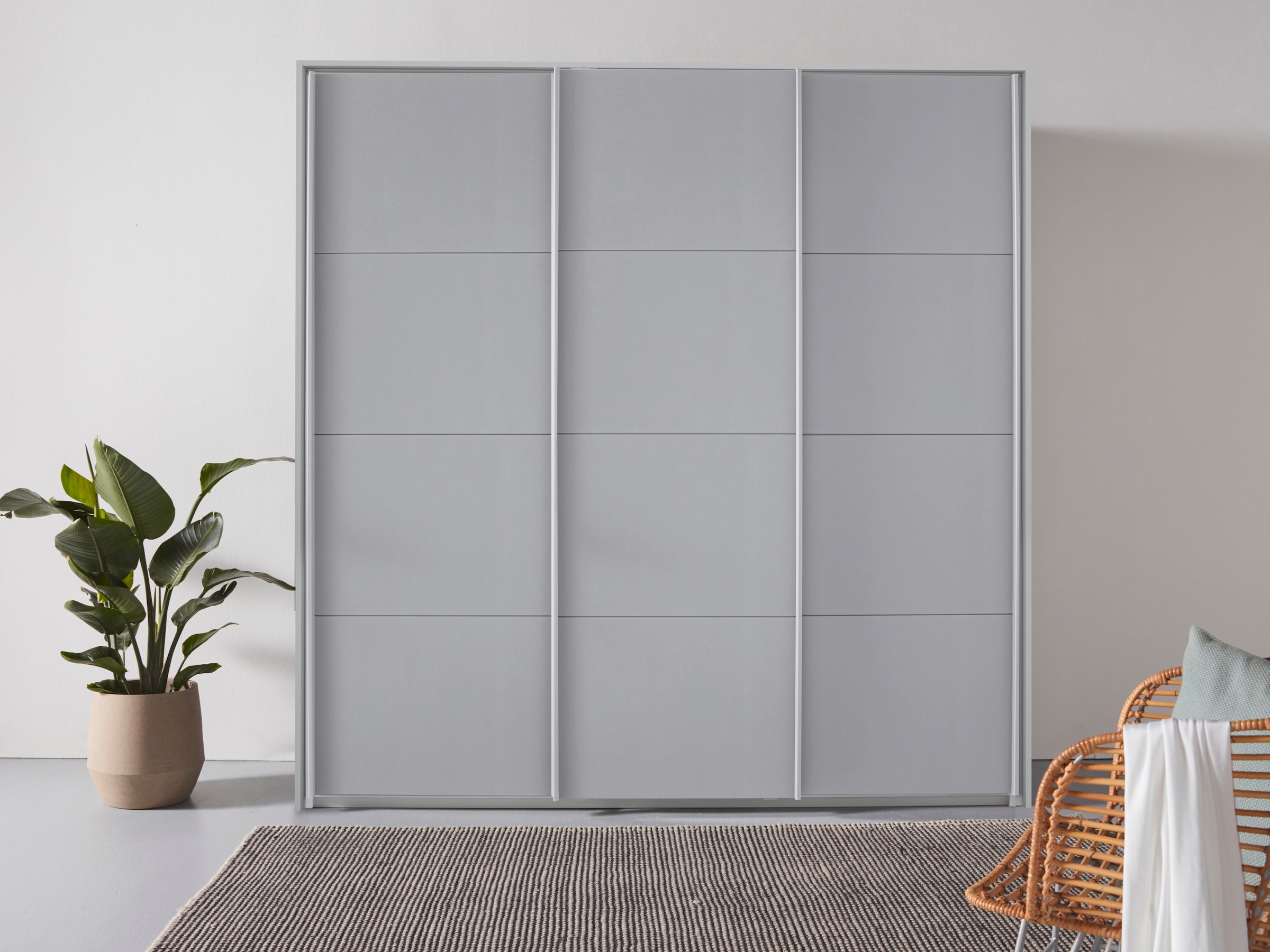 GOODproduct Kleiderschrank »Mehrzweckschrank Aktenschrank Möbel Mietswohnung Schlafzimmer OTELI« Breiten 211/278/323/368 cm Höhen 214/233 cm,  inkl. Passepartout optional mit Beleuchtung MADE IN GERMANY