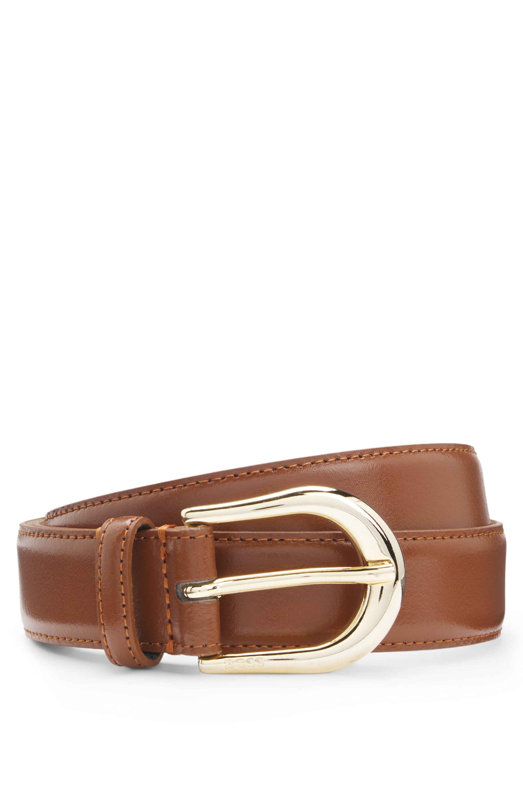 Image of BOSS Ledergürtel "Carol-St-G Sz30" mit abgerundeter Schliesse