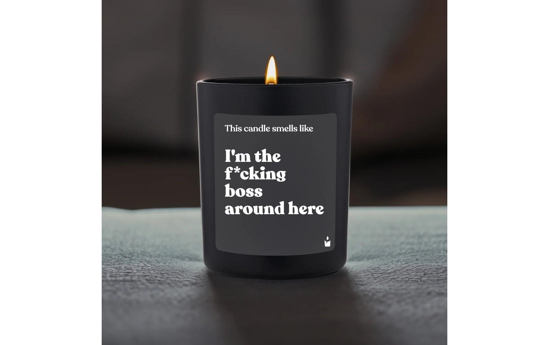  Bougie parfumée »ChattyCandles I'm the f*cking boss around here 6,7 x 8 cm«