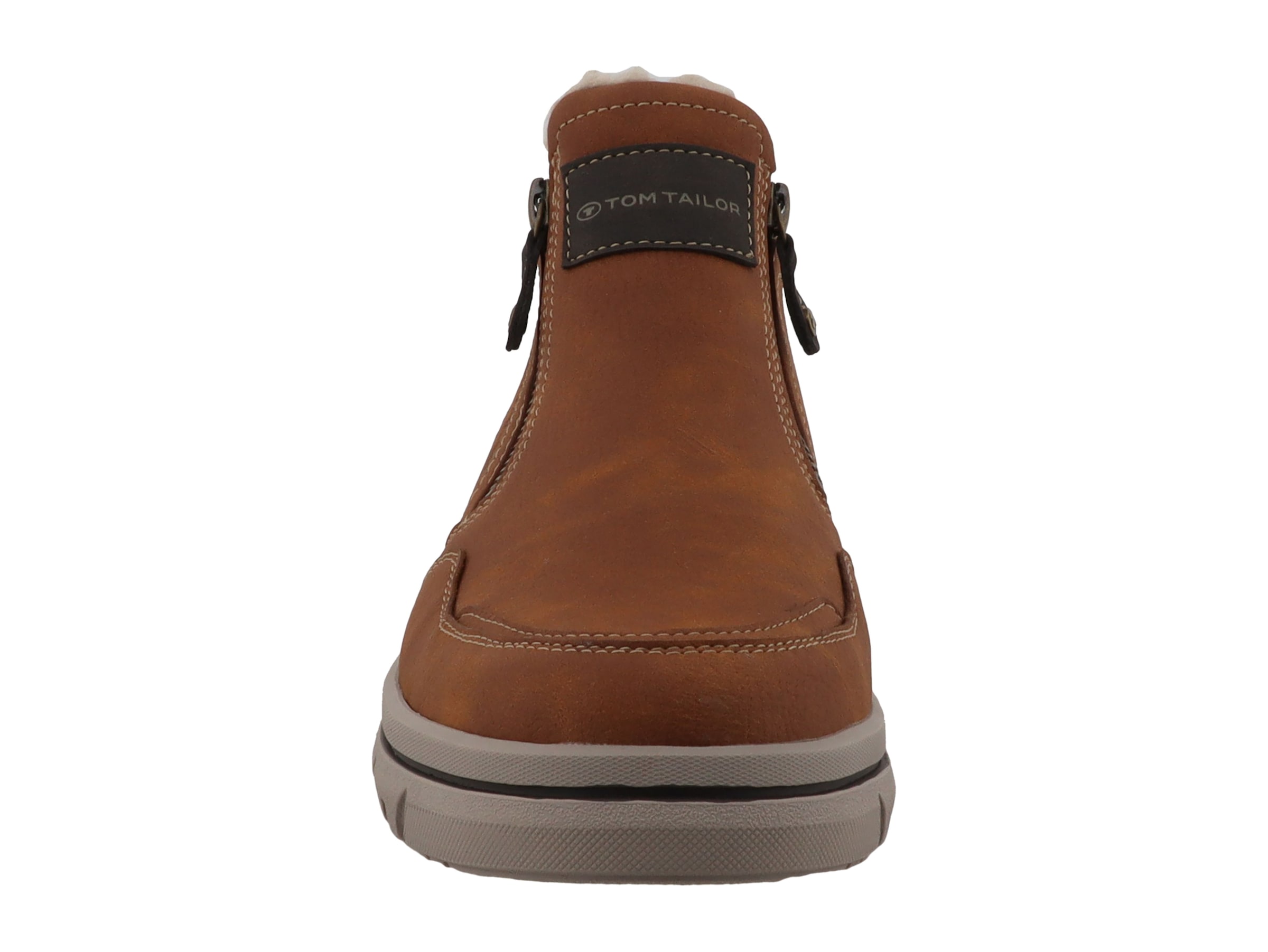 TOM TAILOR Winterboots  Reissverschlussboots mit Kontrastbesätzen und Kontrastnähten