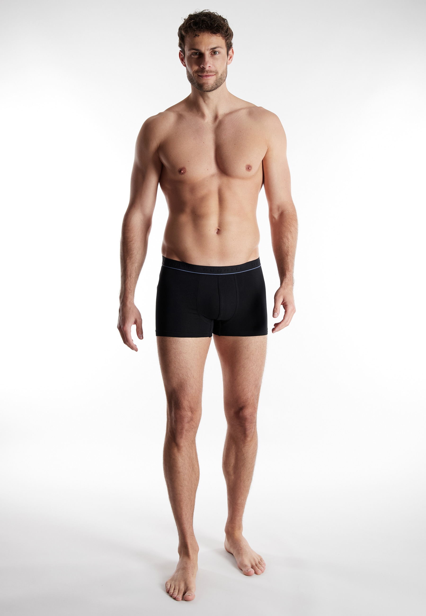 bugatti »Rom« doux, basique, ajusté, respirant, large ceinture, mélange coton