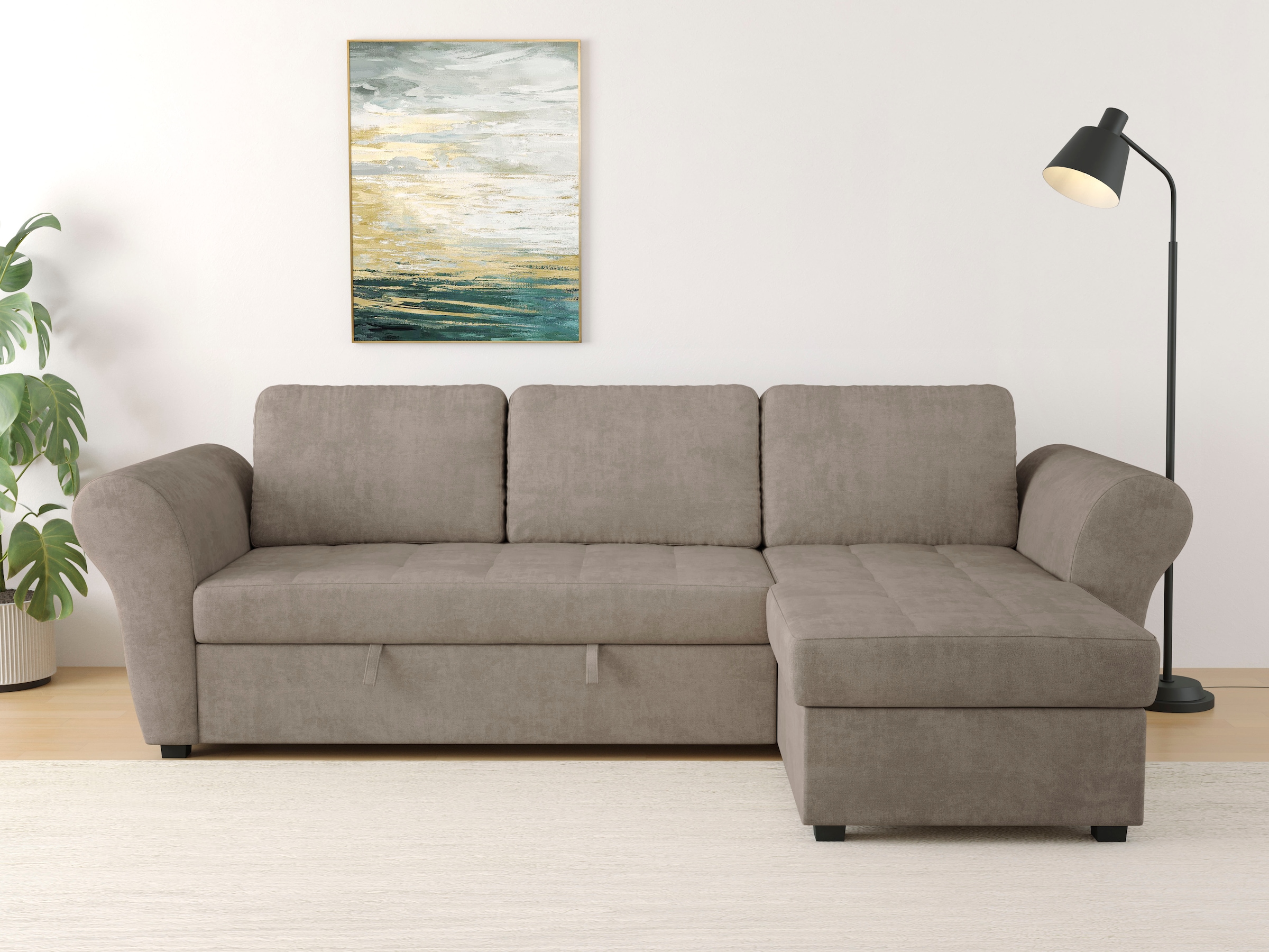 Image of Trends by HG Ecksofa "Lasse L-Form, B: 259 cm" mit Bettfunktion & Bettkasten