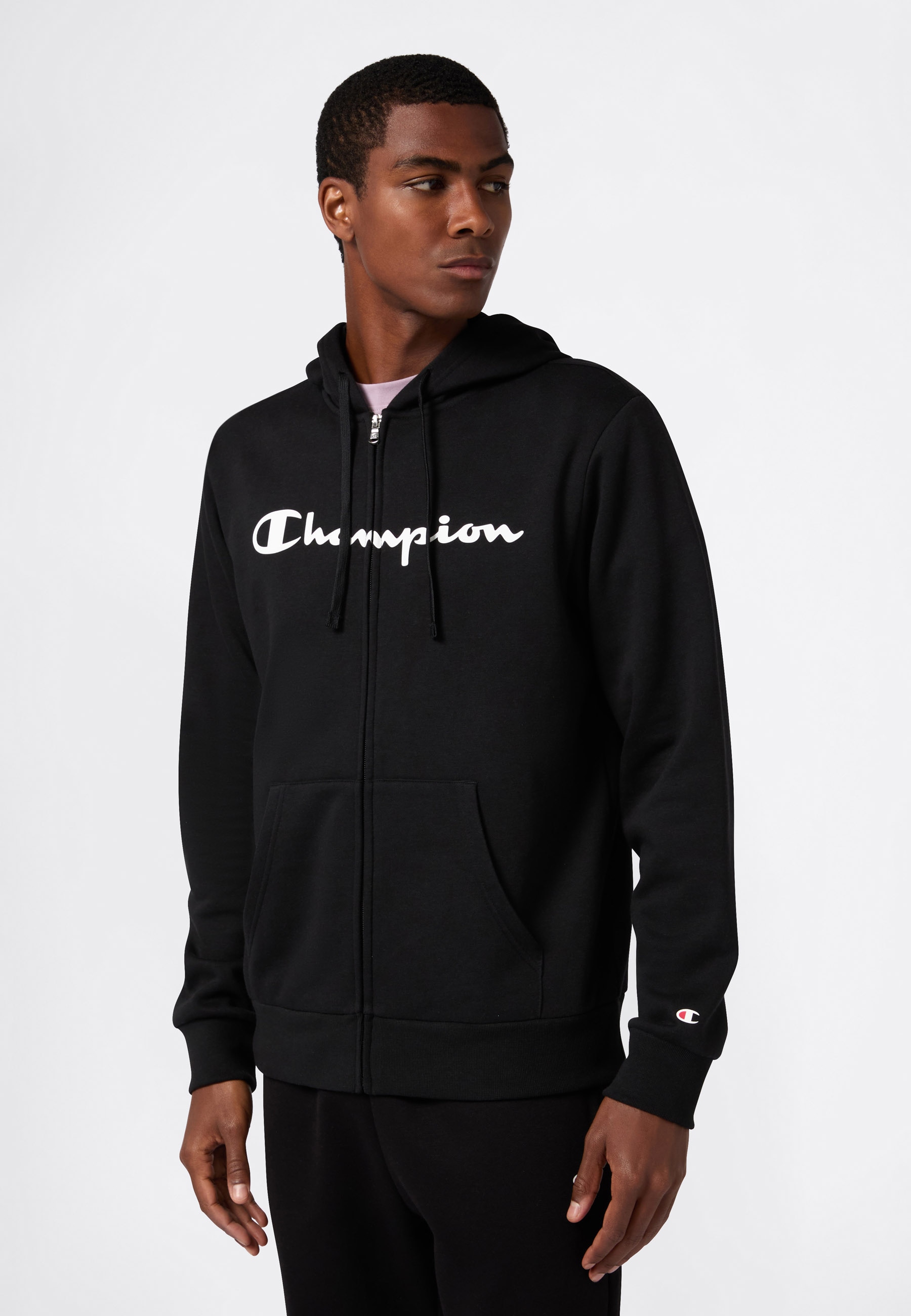 Image of Champion Kapuzensweatshirt, mit Langarm-Design, aus Baumwolle und Polyester