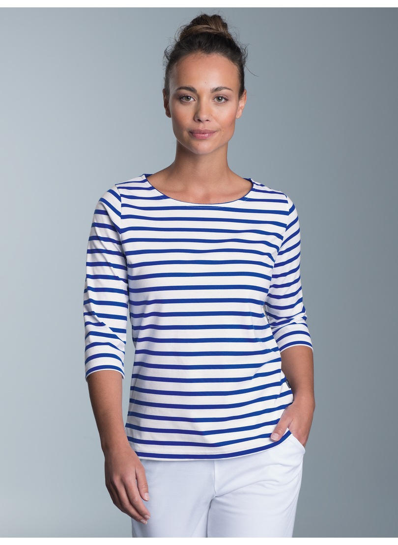 Image of Trigema Longsleeve "TRIGEMA Dreiviertelarm Shirt mit Ringelmuster" 1 Stk.