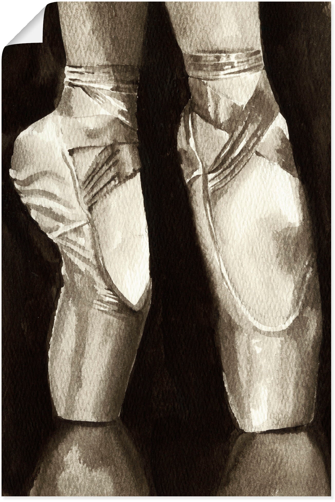 Wandbild »Balletschuhe II«, Sport, (1 St.), als Leinwandbild, Poster in verschied....