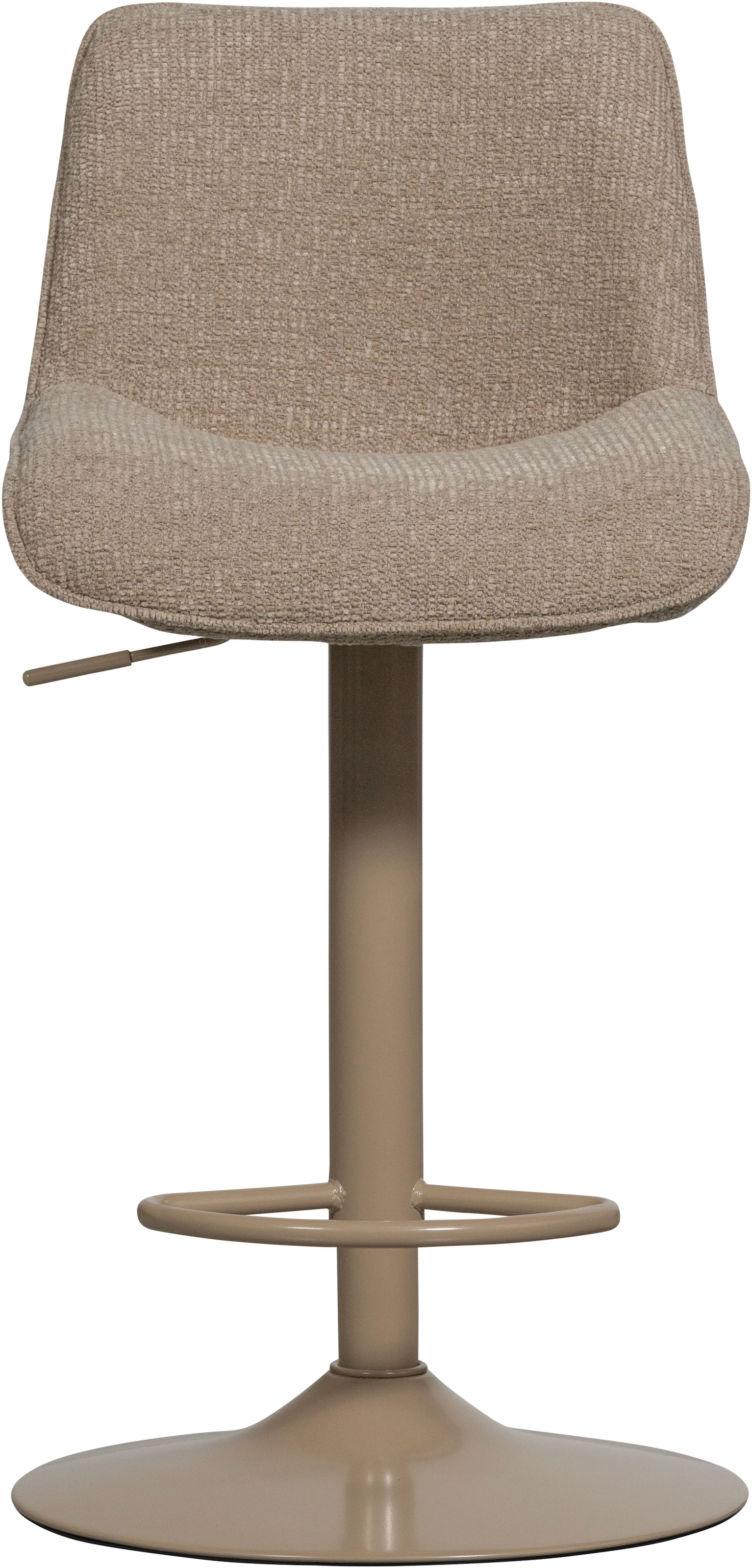 WOOOD Barhocker »Marten höhenverstellbar und drehbar mit Metallgestell 45 x 50 x 110 cm« Gewebter Bezug, Sehr hohe Verschleissfestigkeit, Tragkraft 120 kg