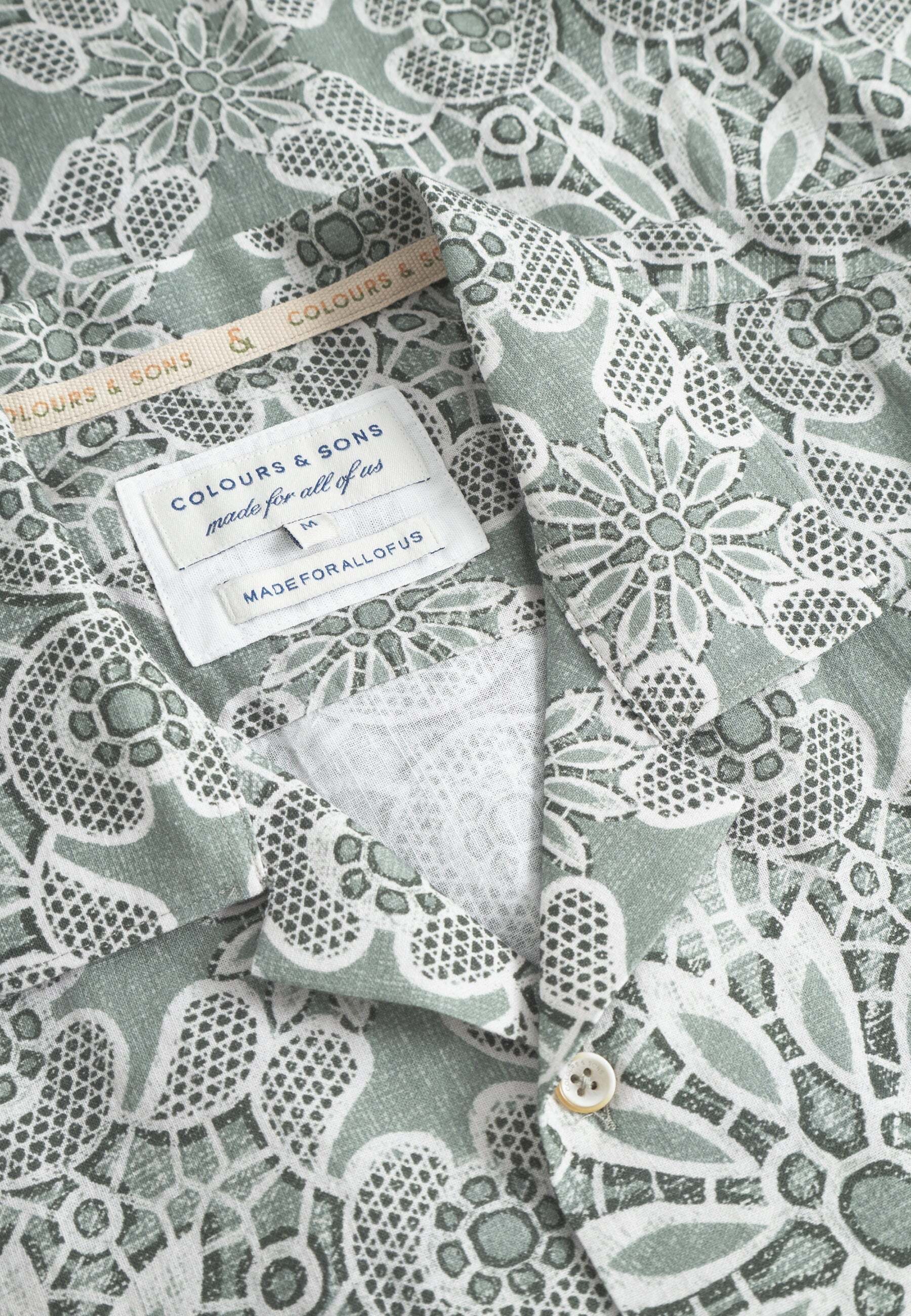 colours & sons Kurzarmhemd »colours & sons Kurzarmhemd Shirt-Printed«